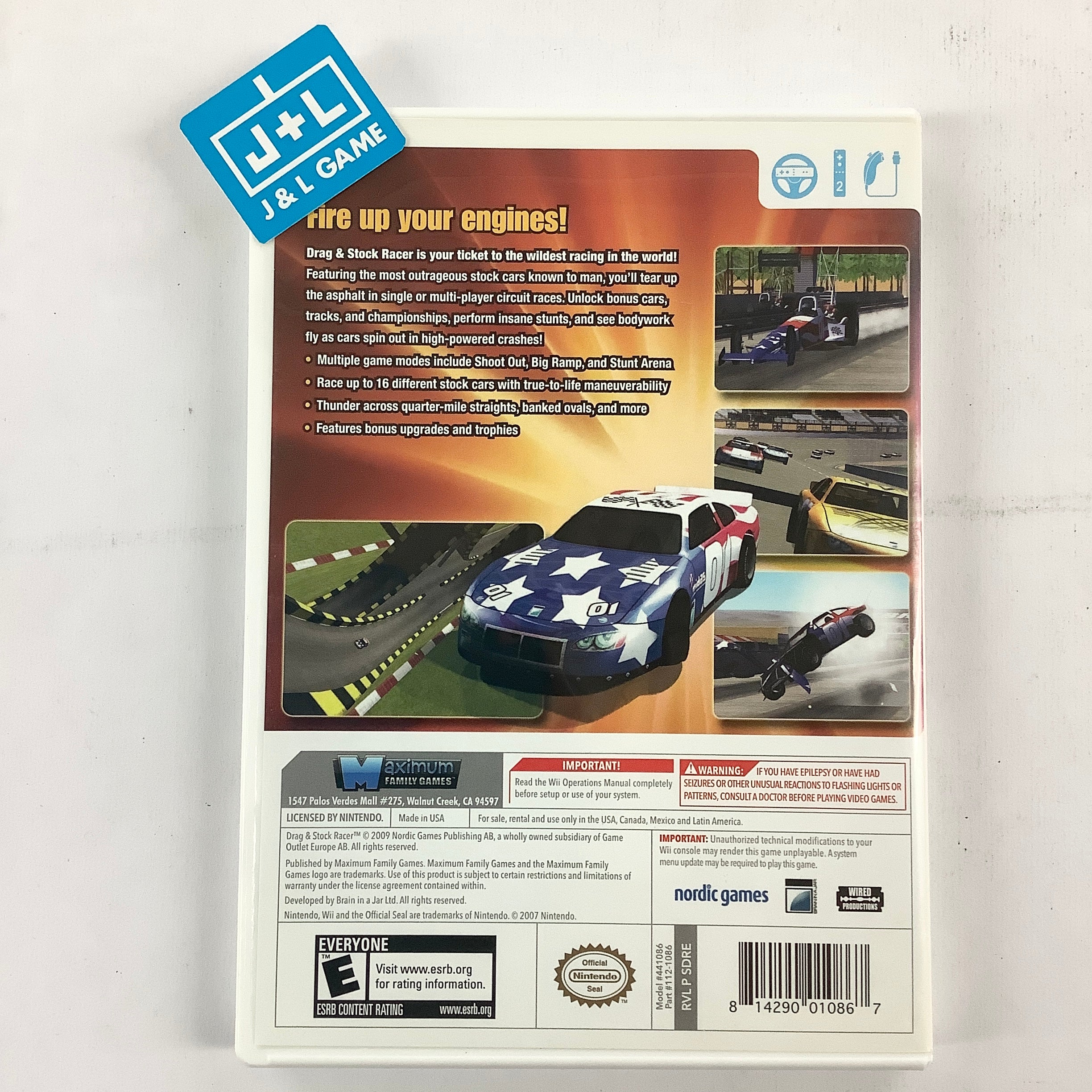 Maximum Racing: Drag & Stock Racer - Nintendo Wii [Pre-Owned] Video Games Maximum Family Games   