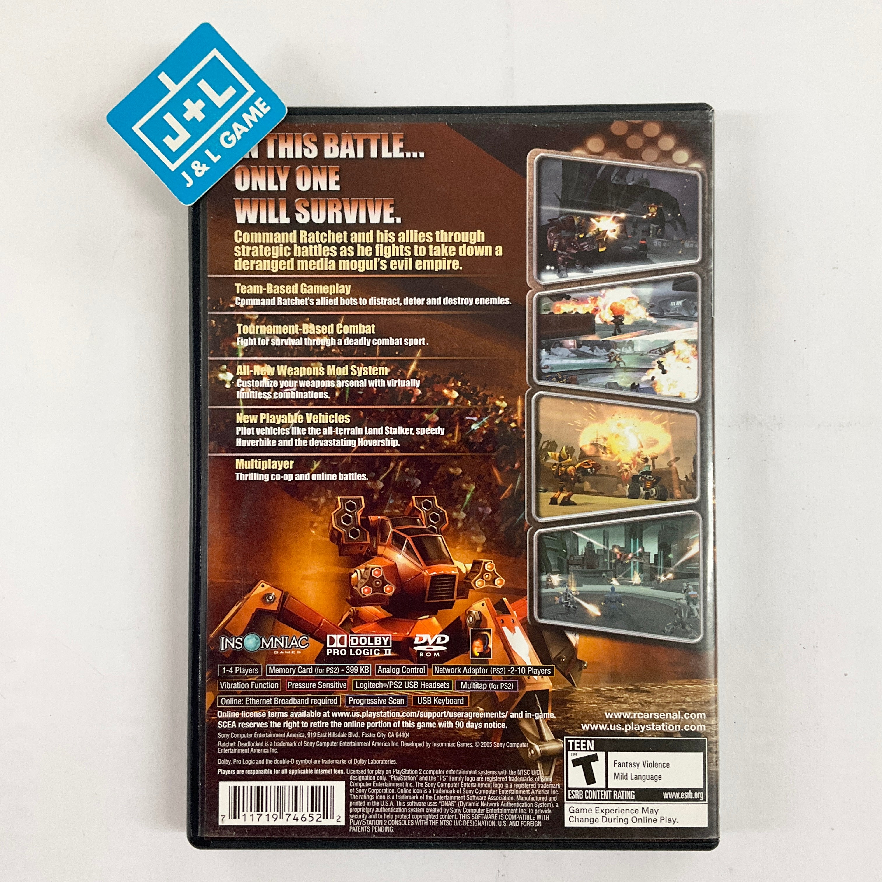 Ratchet: Deadlocked - (PS2) PlayStation 2 [Pre-Owned] Video Games SCEA   