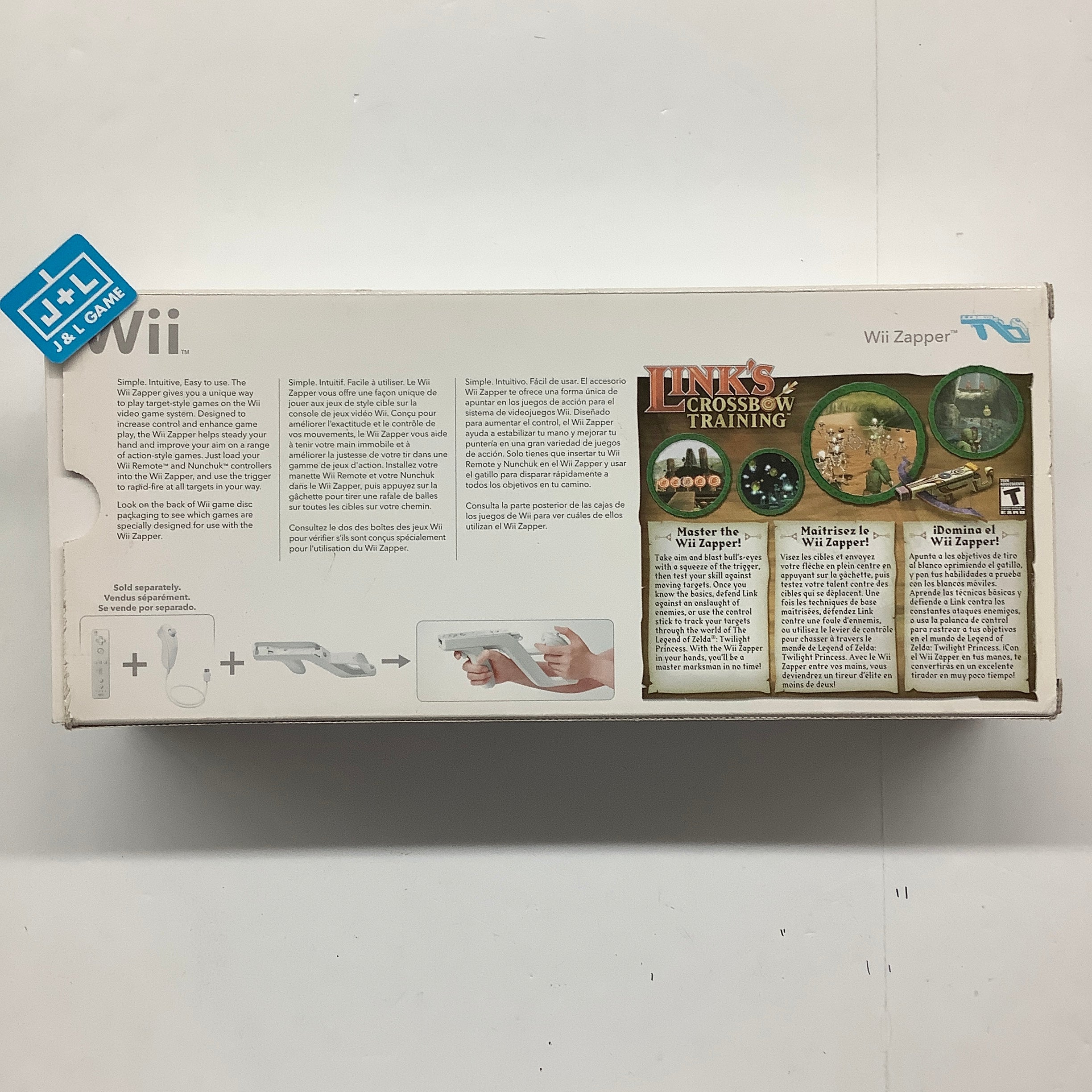Nintendo Wii Zapper with Link's Crossbow Training - Nintendo Wii [Pre-Owned] Accessories Nintendo   