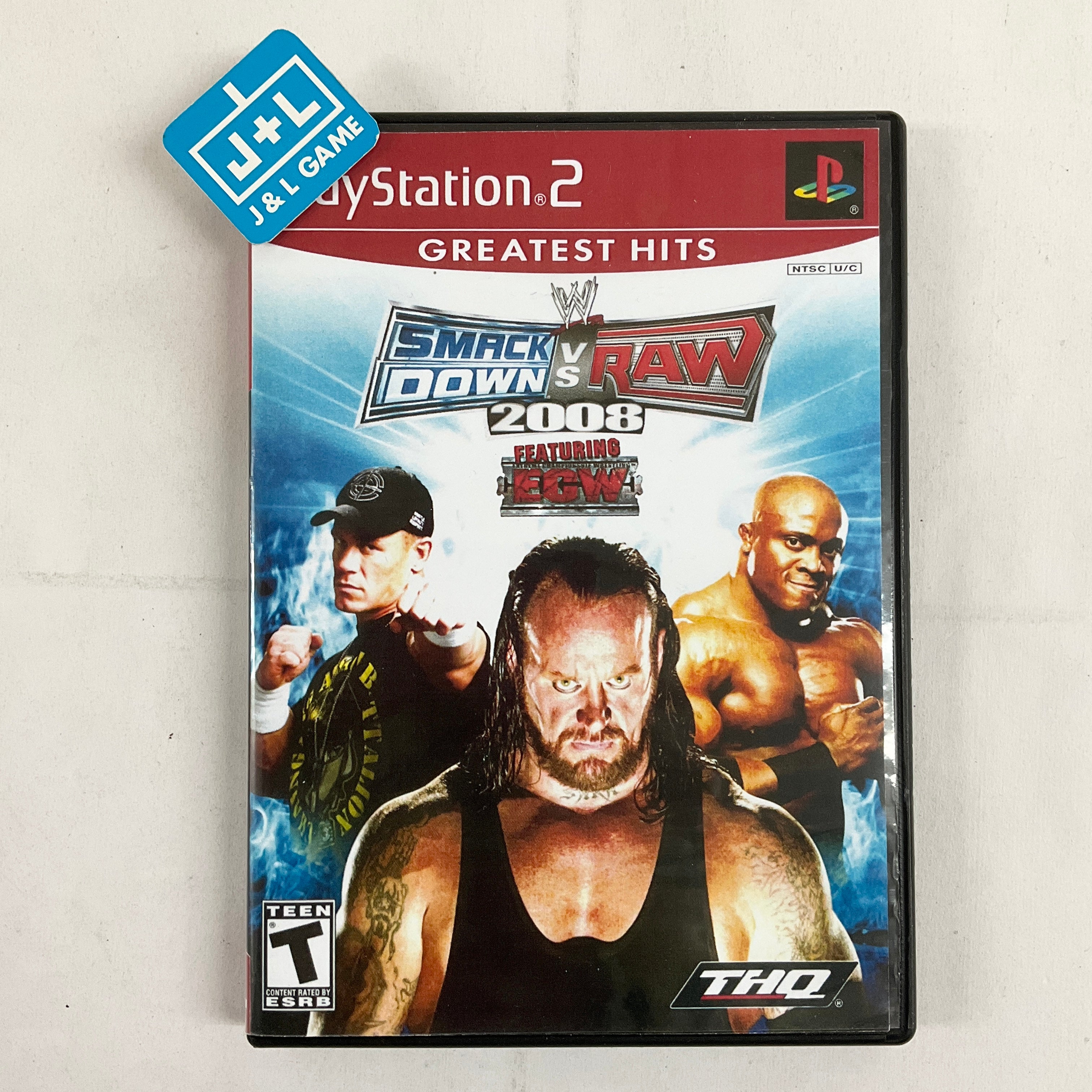 WWE SmackDown! vs. RAW 2008 (Greatest Hits) - (PS2) PlayStation 2 [Pre-Owned] Video Games THQ   