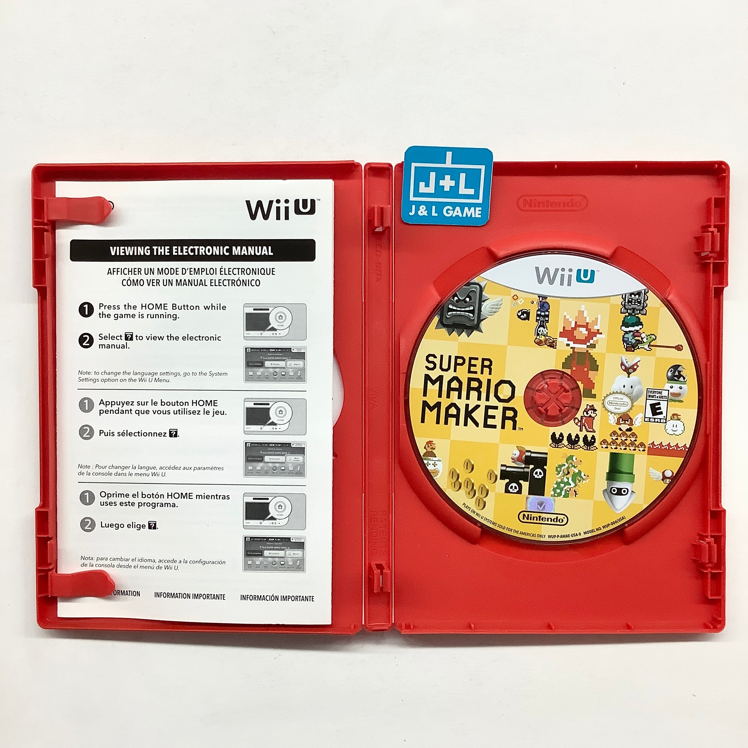 Super Mario Maker (with Idea Book) - Nintendo Wii U [Pre-Owned] Video Games Nintendo