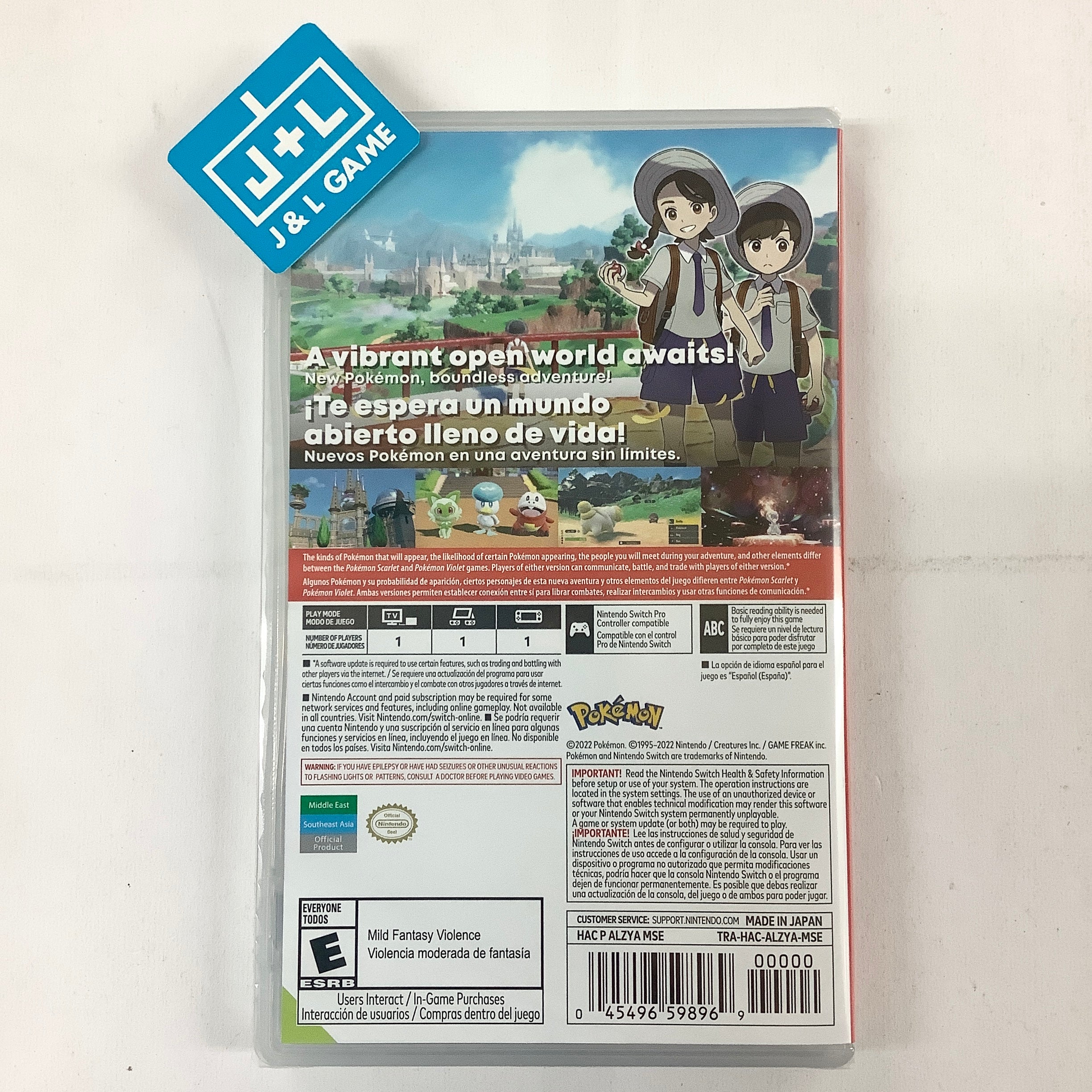 Pokémon Violet (World Edition) - (NSW) Nintendo Switch Video Games Nintendo   