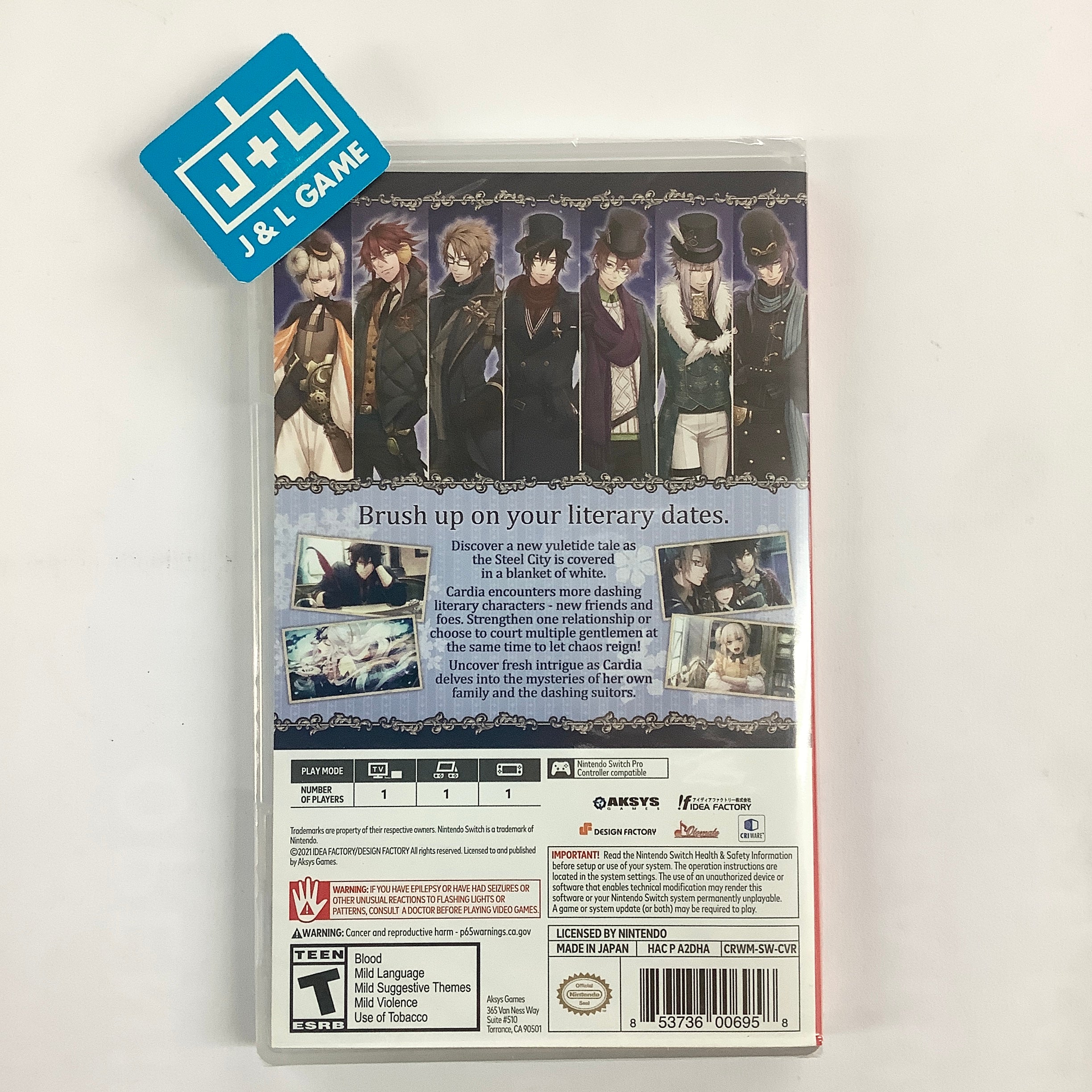 Code: Realize ~Wintertide Miracles~ - (NSW) Nintendo Switch Video Games Aksys Games   