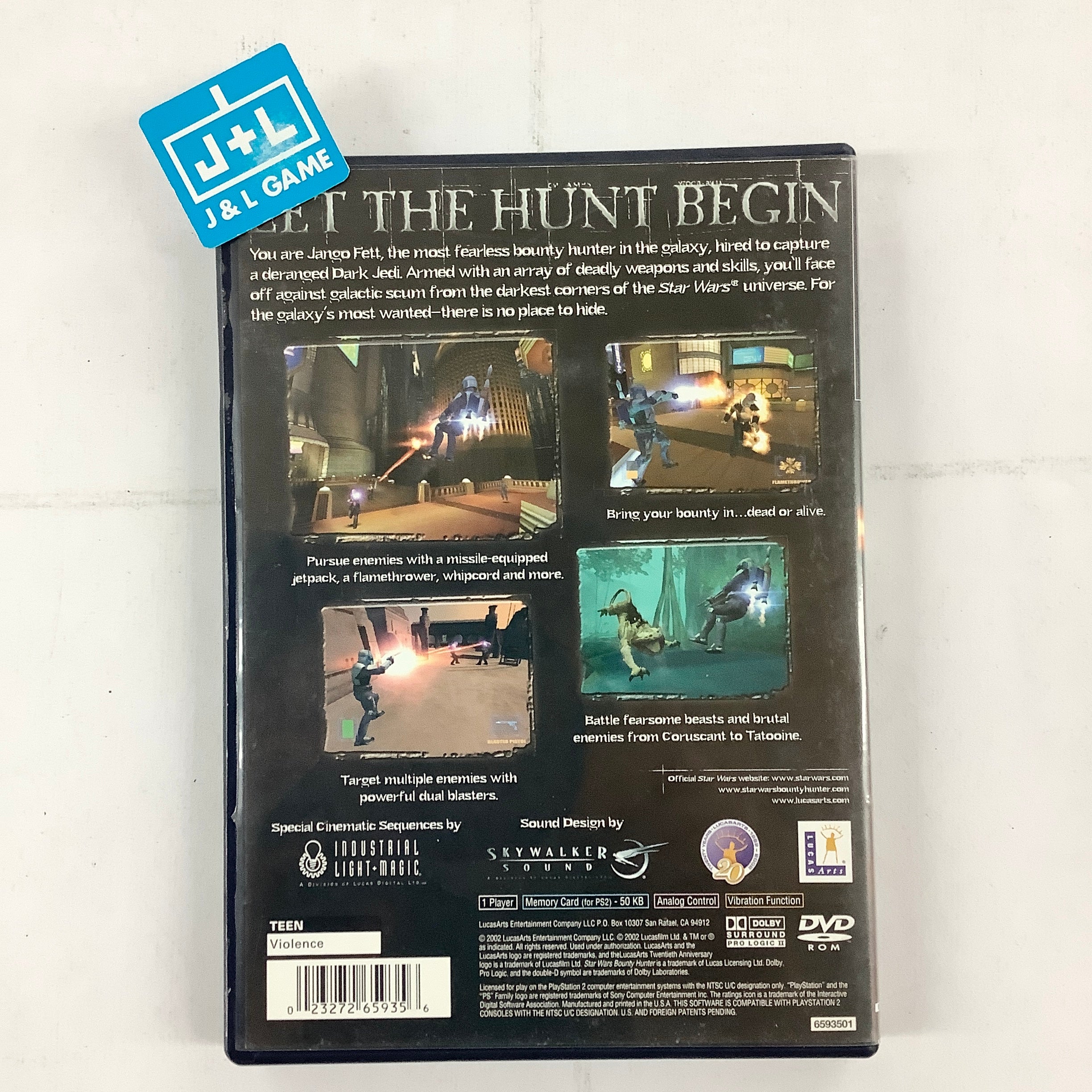 Star Wars: Bounty Hunter - (PS2) PlayStation 2 [Pre-Owned] Video Games LucasArts   
