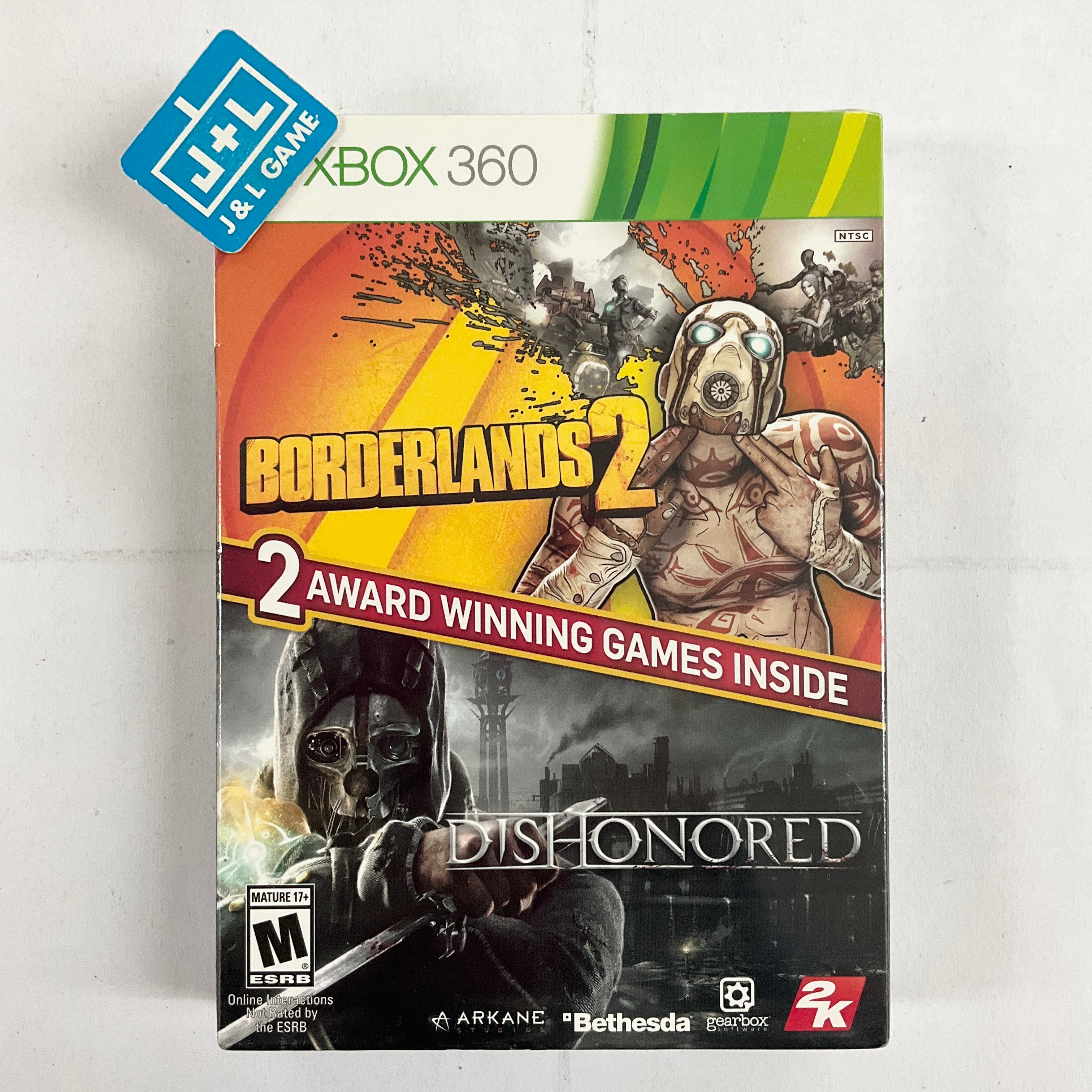 The Borderlands 2 & Dishonored Bundle - Xbox 360 Video Games 2K GAMES   