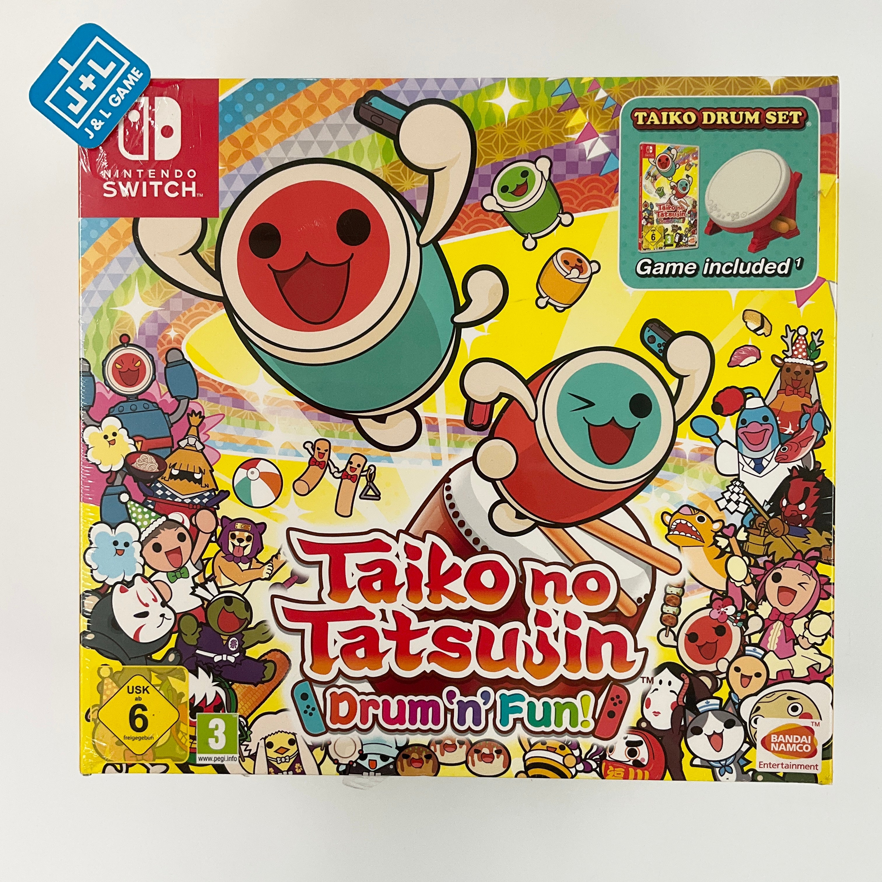 Taiko No Tatsujin: Drum 'n' Fun! Bundle - (NSW) Nintendo Switch (European Import) Video Games BANDAI NAMCO Entertainment   