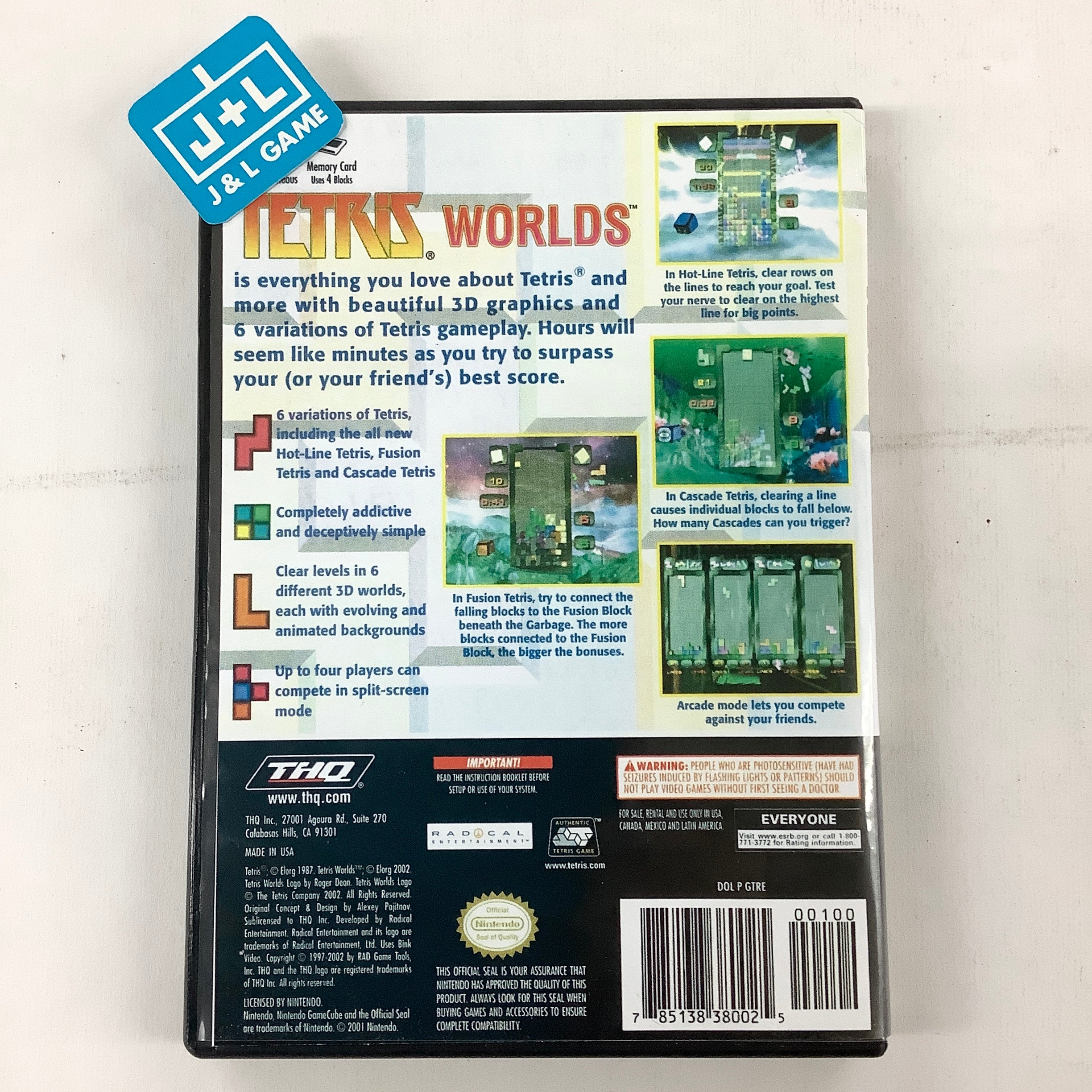 Tetris Worlds - (GC) GameCube [Pre-Owned] Video Games THQ   