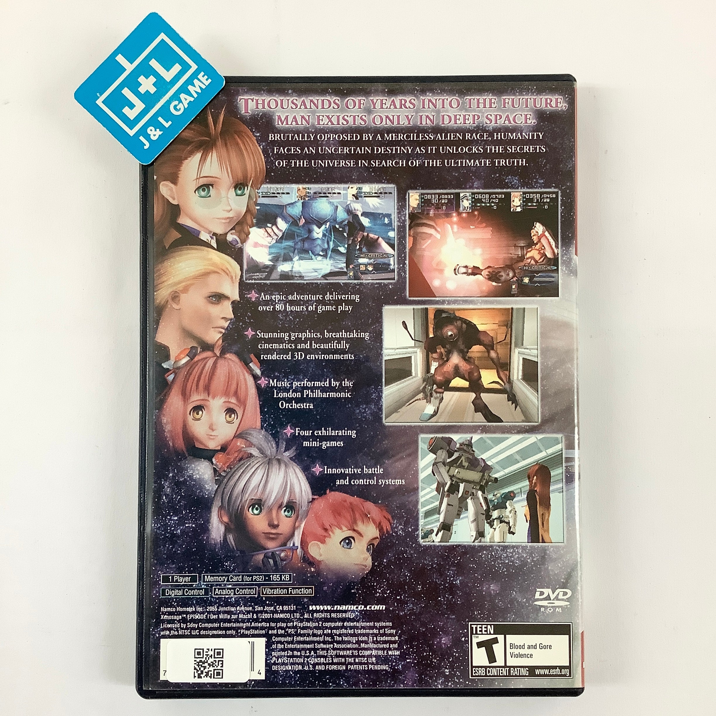 Xenosaga Episode I: Der Wille zur Macht (Greatest Hits) - (PS2) PlayStation 2 [Pre-Owned] Video Games Namco   