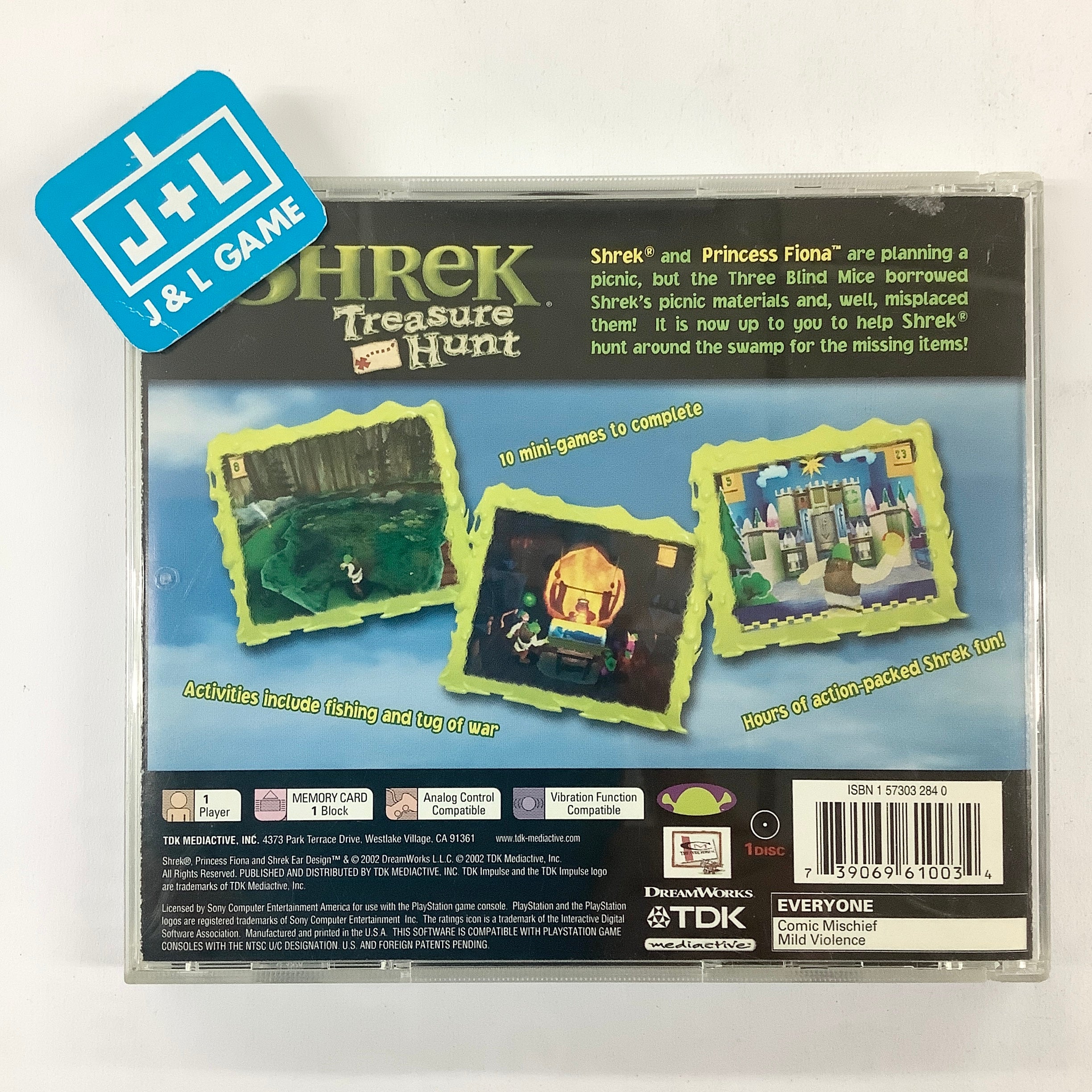 Shrek Treasure Hunt - (PS1) PlayStation 1 [Pre-Owned] Video Games TDK Mediactive   