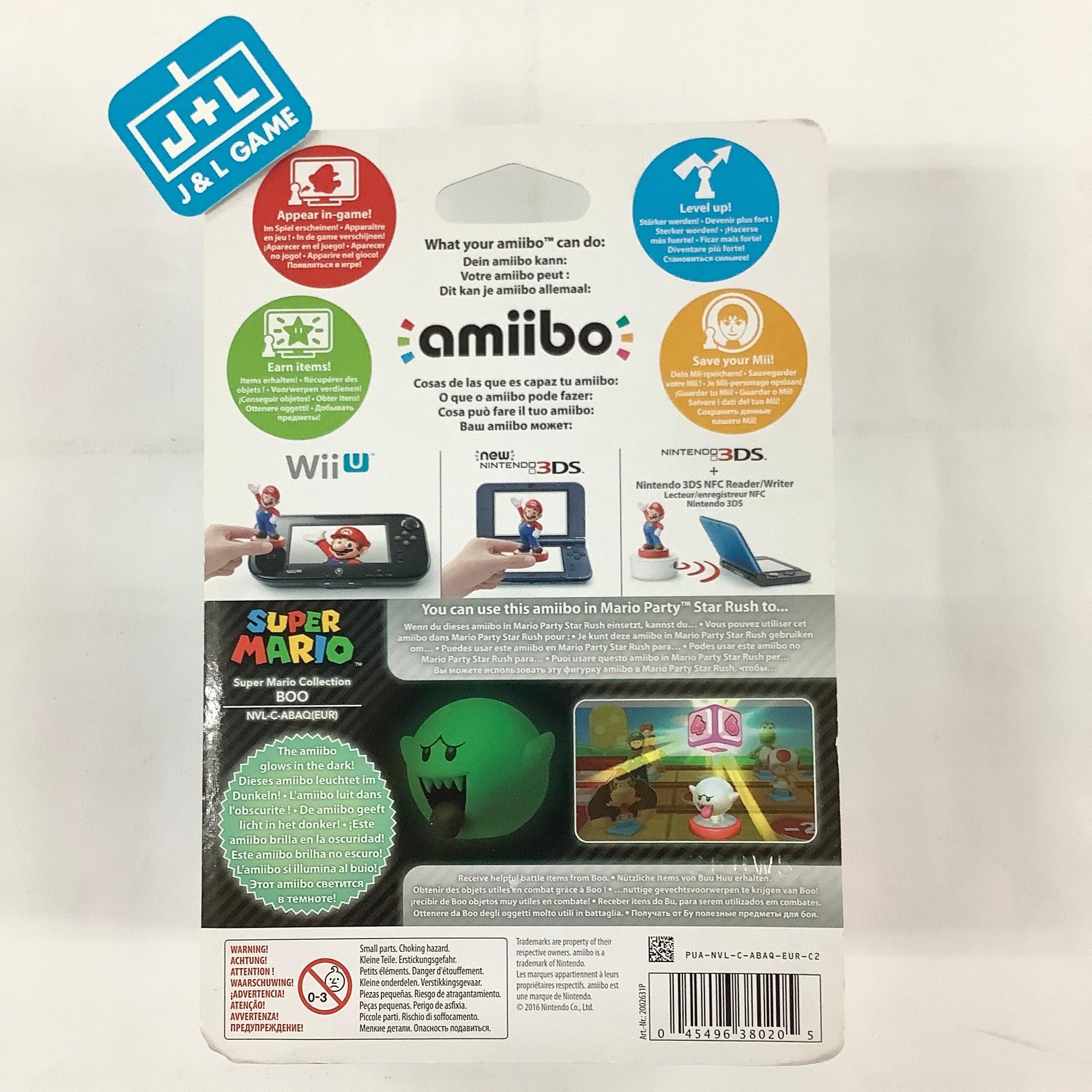 Boo (Super Mario series) - Nintendo 3DS Amiibo (European Import) Amiibo Nintendo   