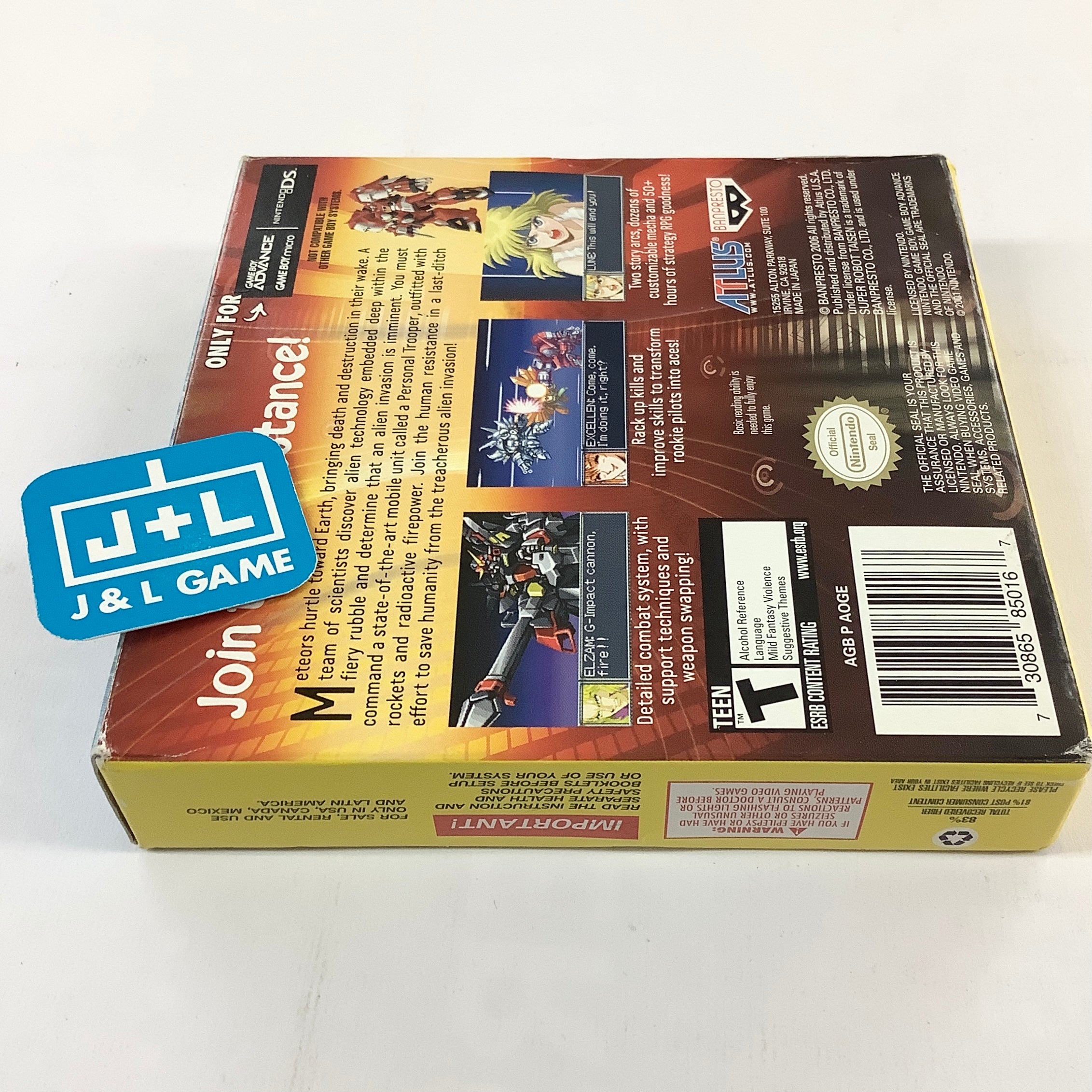 Super Robot Taisen: Original Generation - (GBA) Game Boy Advance [Pre-Owned] Video Games Atlus   