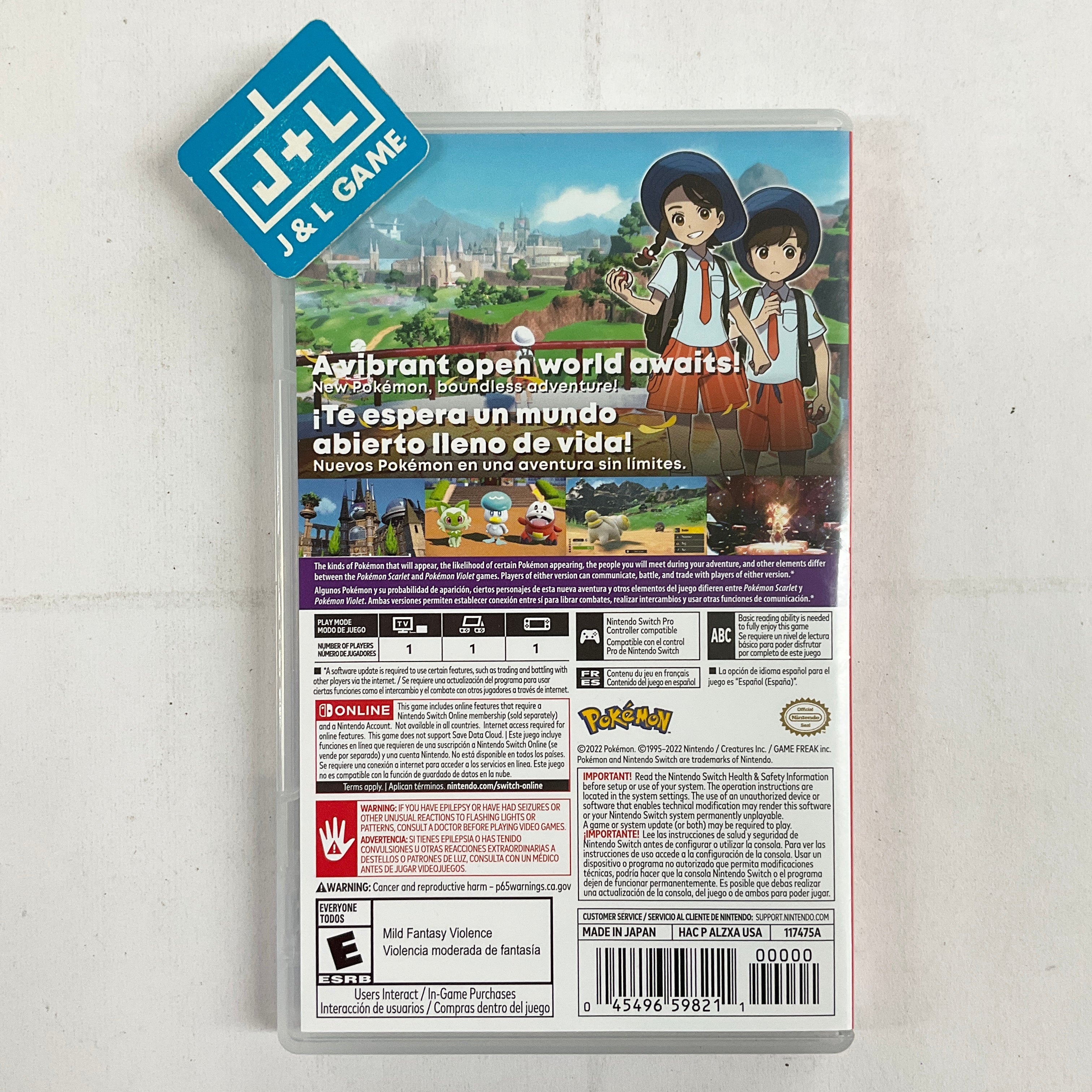 Pokémon Scarlet - (NSW) Nintendo Switch [Pre-Owned] Video Games Nintendo   