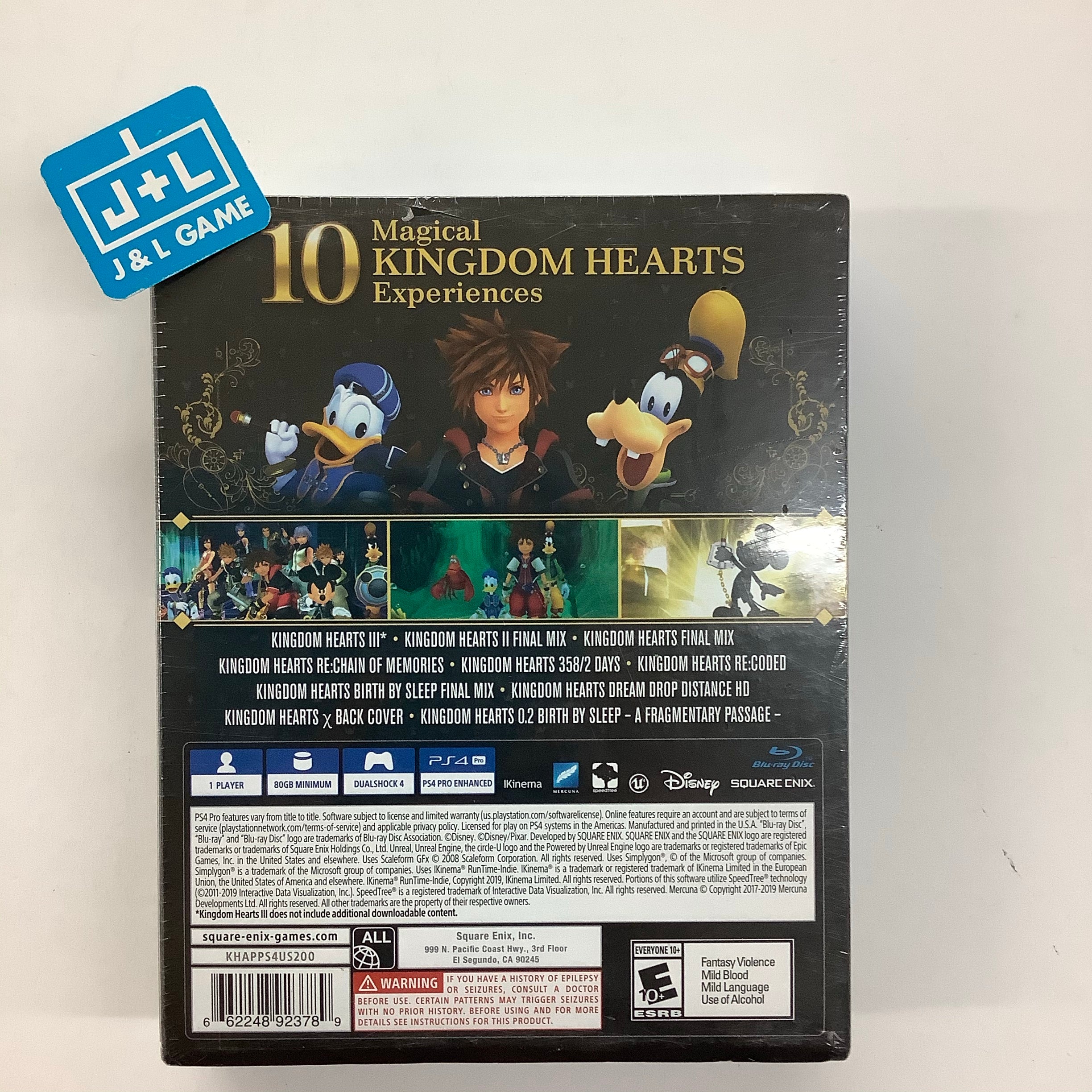 Kingdom Hearts All-In-One Package - (PS4) PlayStation 4 Video Games Square Enix   
