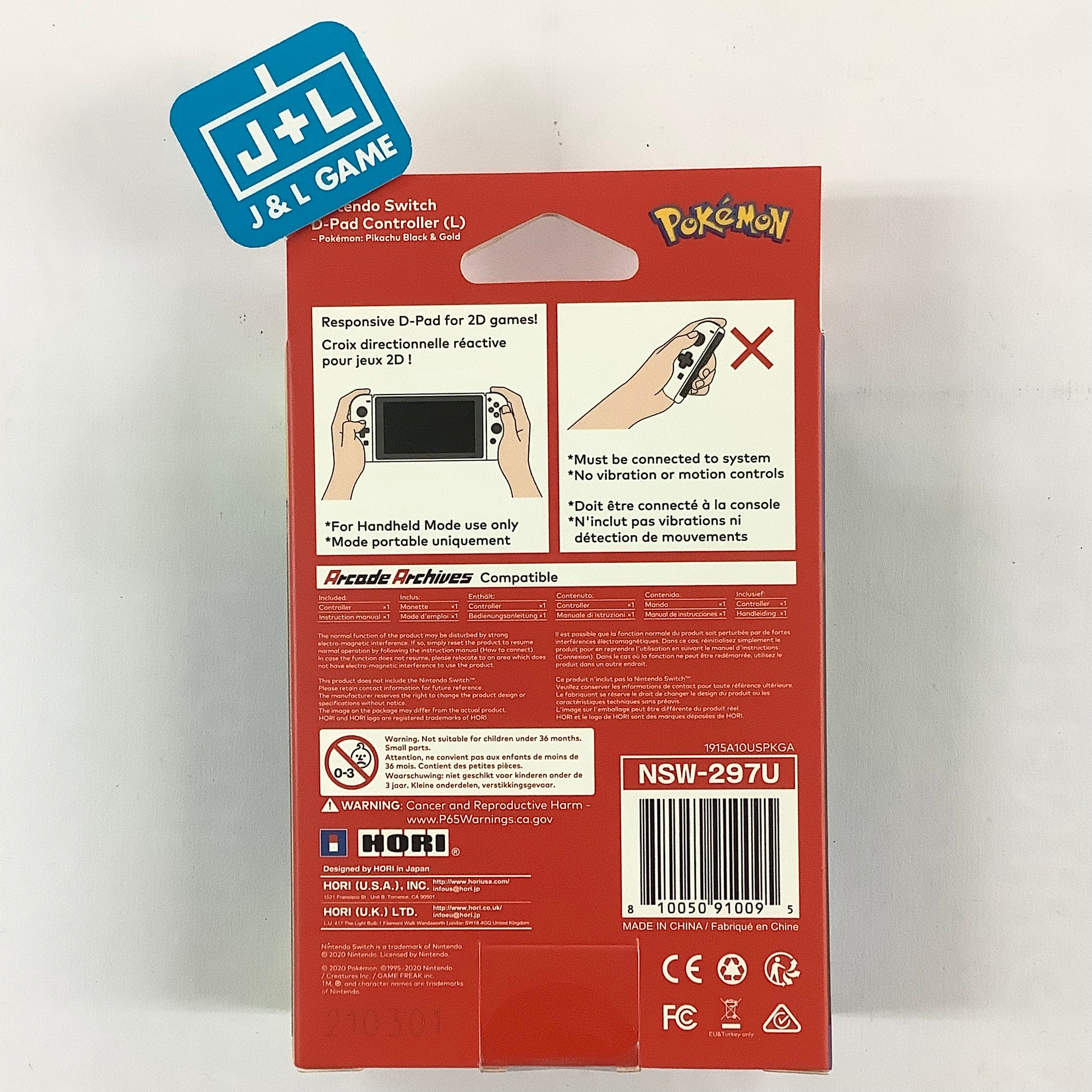 HORI Nintendo Switch D-Pad Controller (L) (Pokemon) - (NSW) Nintendo Switch Accessories HORI   