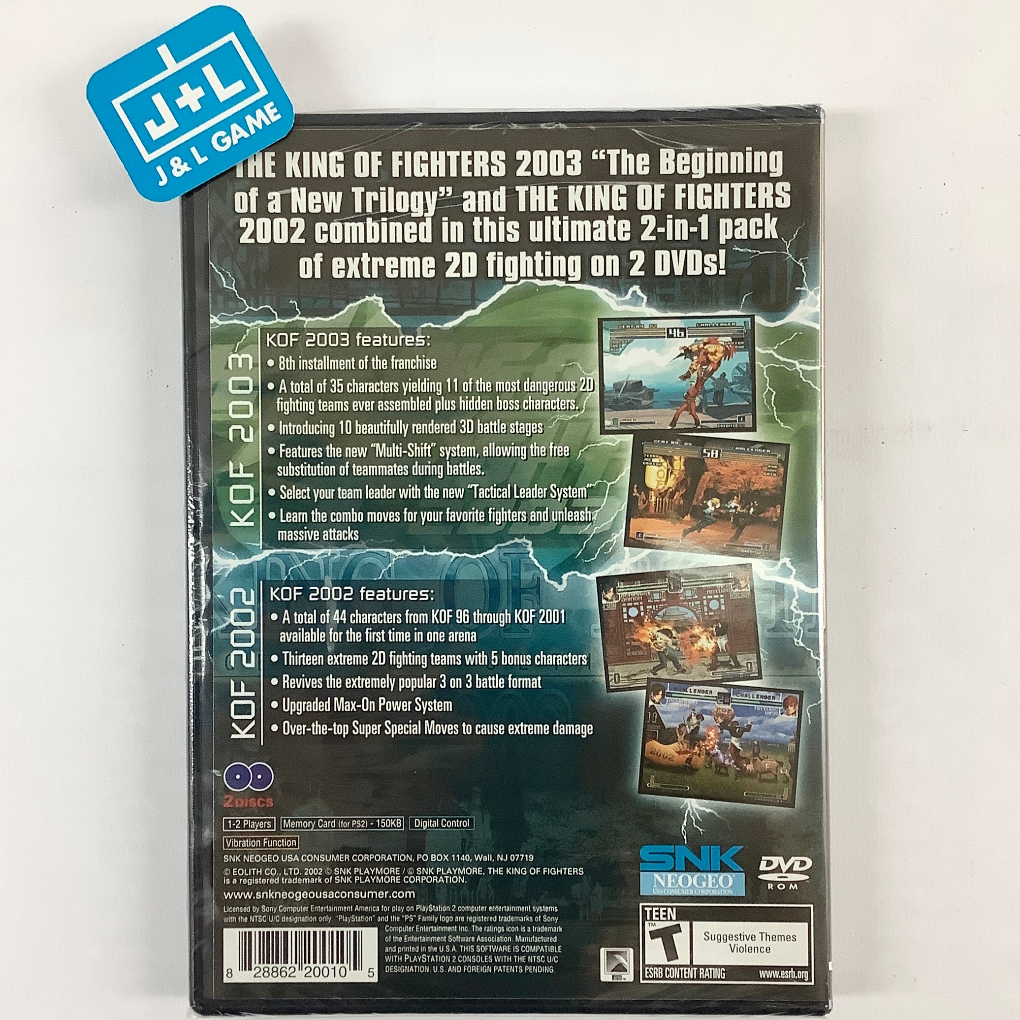 The King of Fighters 2002/2003 - (PS2) PlayStation 2 Video Games SNK Playmore   