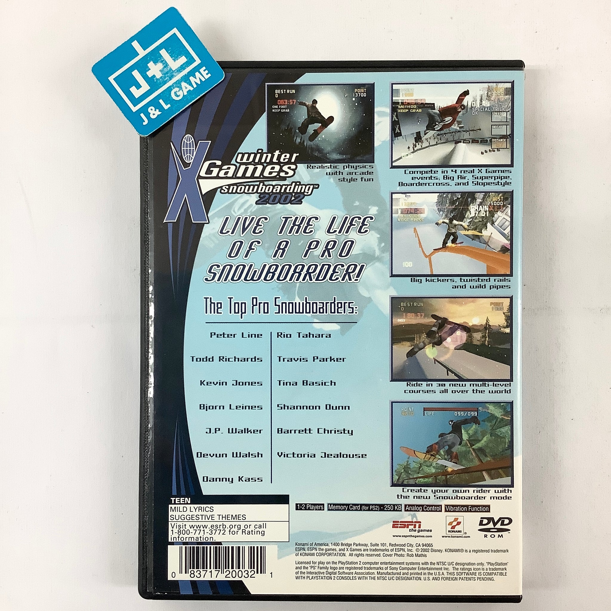 ESPN Winter XGames Snowboarding 2002 (PS2) PlayStation 2 [PreOwned