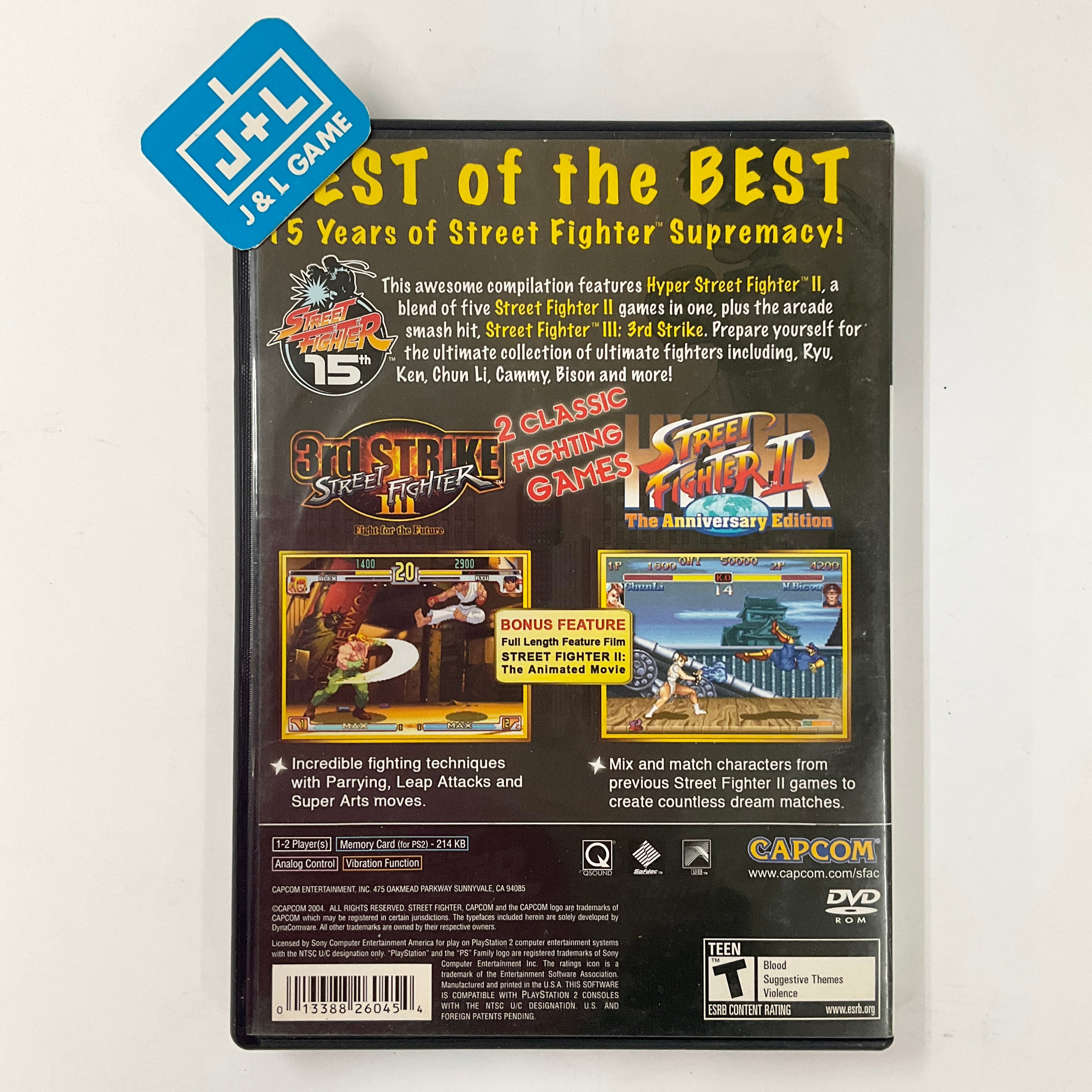 Street Fighter Anniversary collection - (PS2) PlayStation 2 [Pre-Owned] Video Games Capcom   