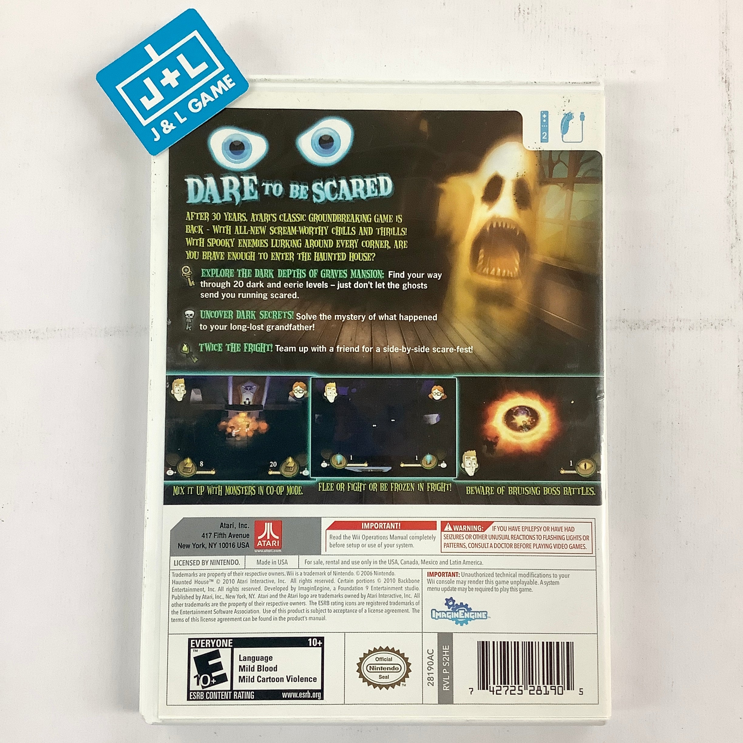 Haunted House - Nintendo Wii [Pre-Owned] Video Games Atari   