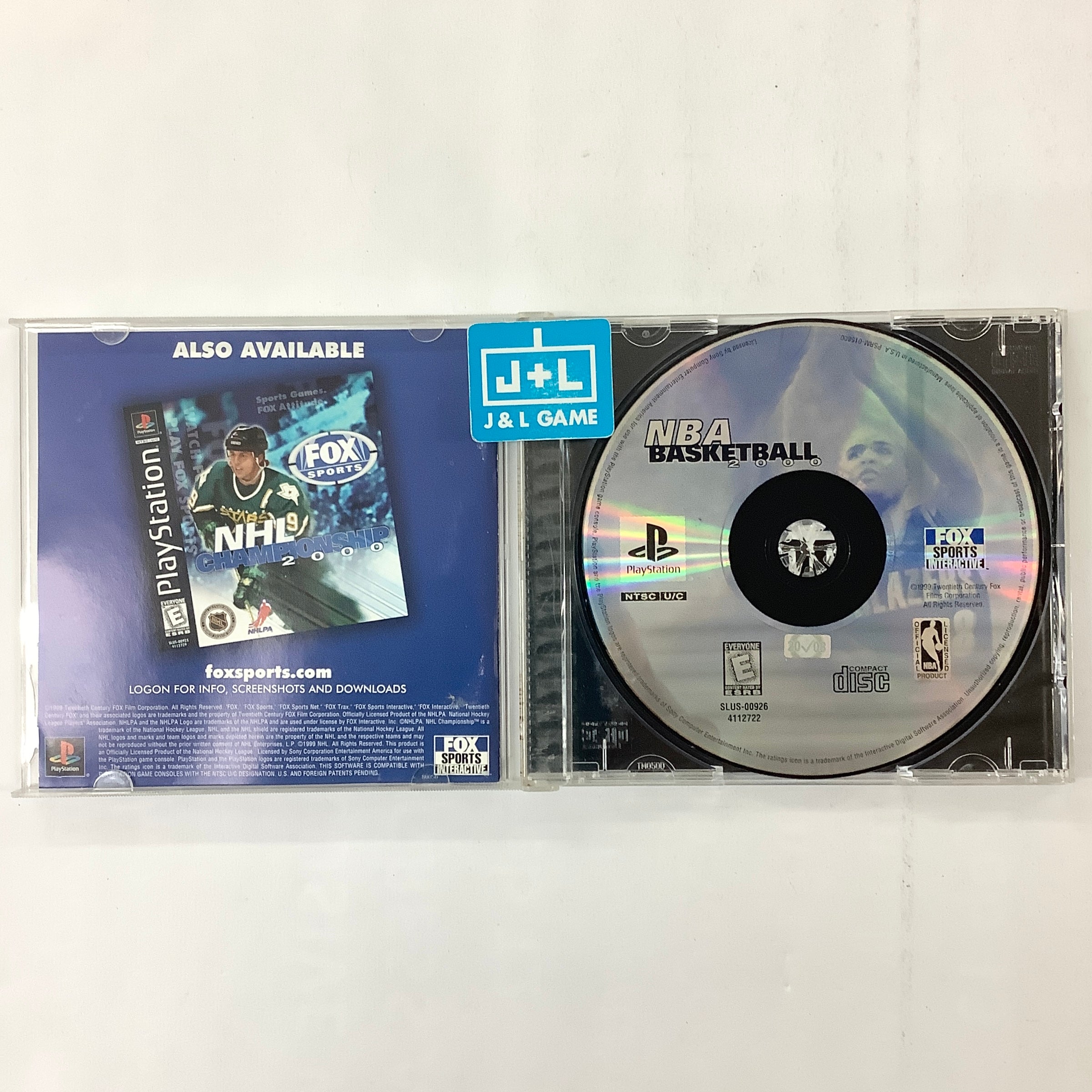 NBA Basketball 2000 - (PS1) PlayStation 1 [Pre-Owned] Video Games Fox Interactive   