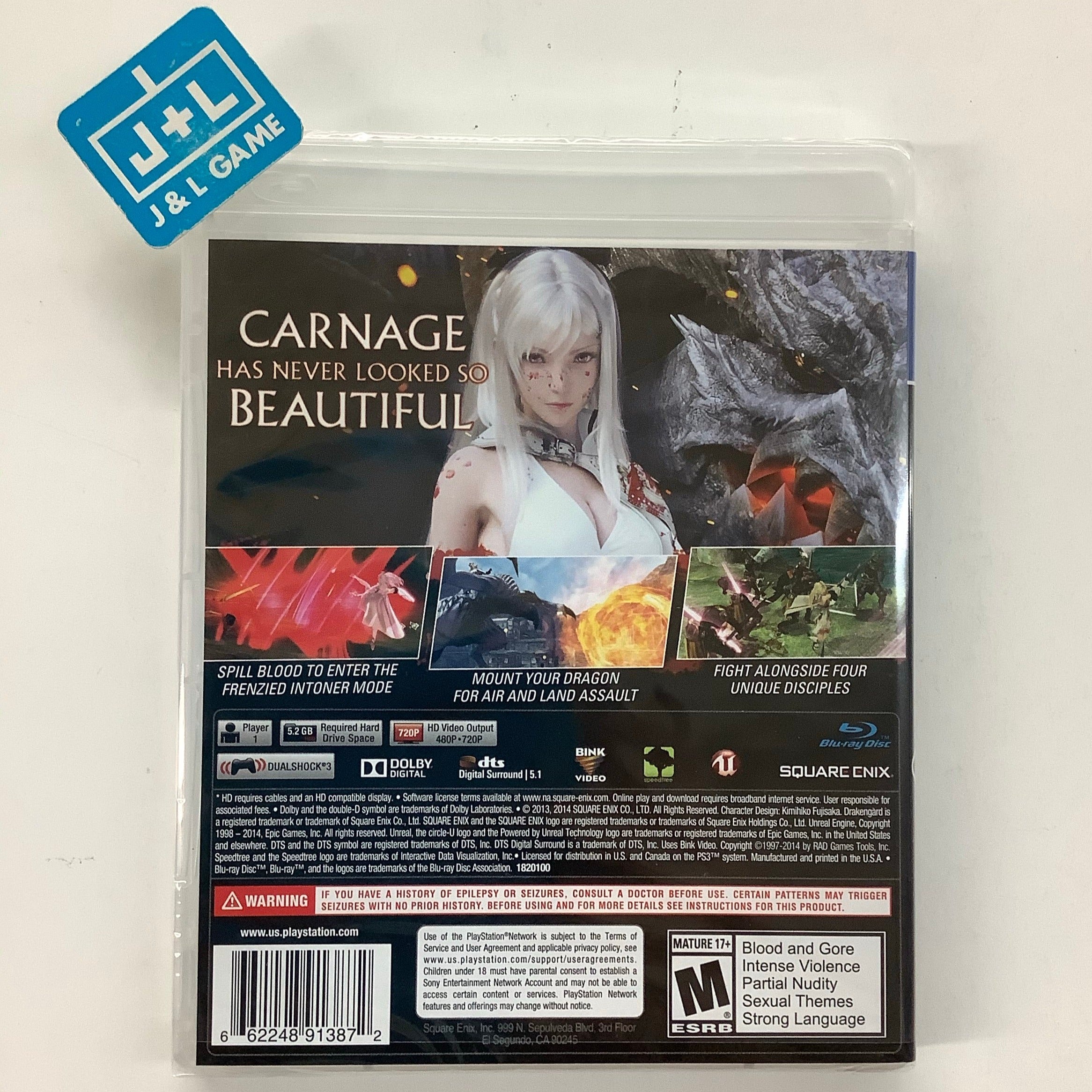 Drakengard 3 - (PS3) PlayStation 3 Video Games Square Enix   