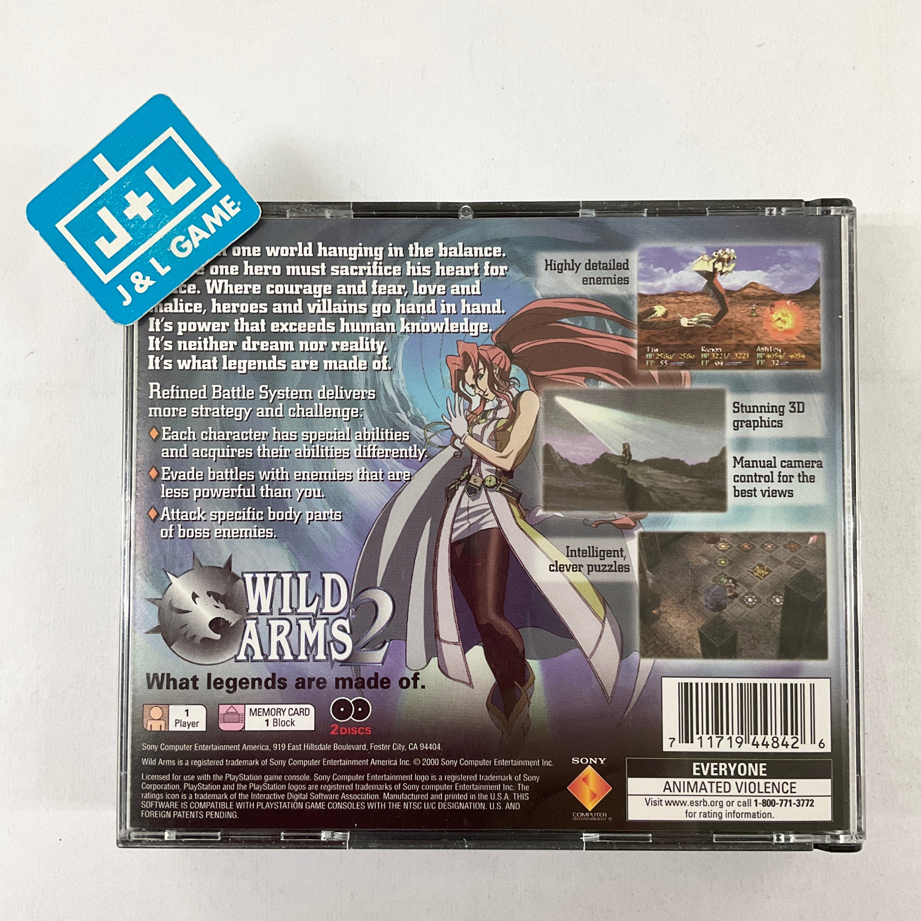 Wild ARMs 2 - (PS1) PlayStation 1 [Pre-Owned] Video Games SCEA   