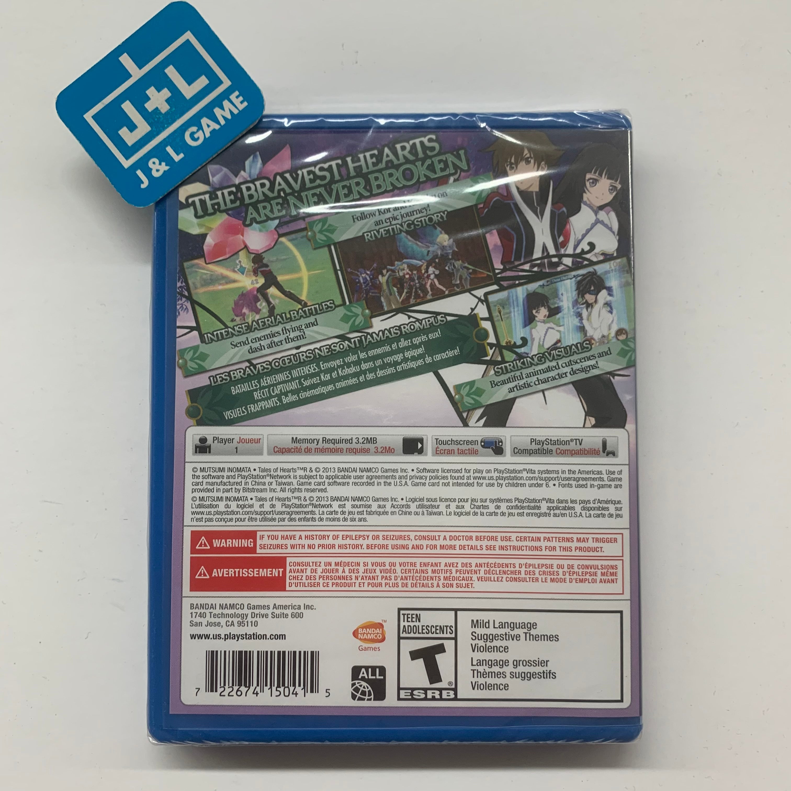 Tales of Hearts R - (PSV) PlayStation Vita Video Games Bandai Namco Games   