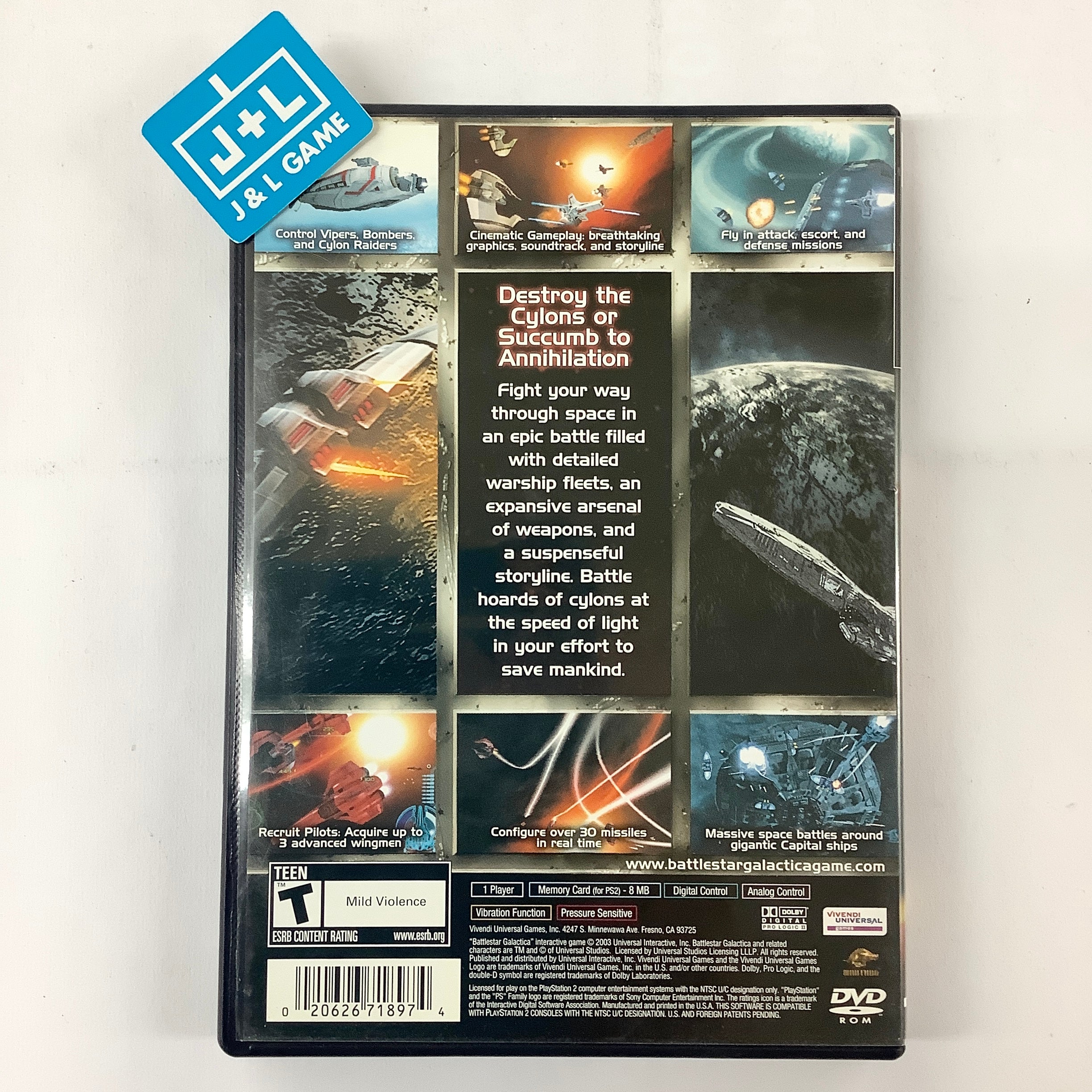 Battlestar Galactica - (PS2) PlayStation 2 [Pre-Owned] Video Games Universal Interactive   