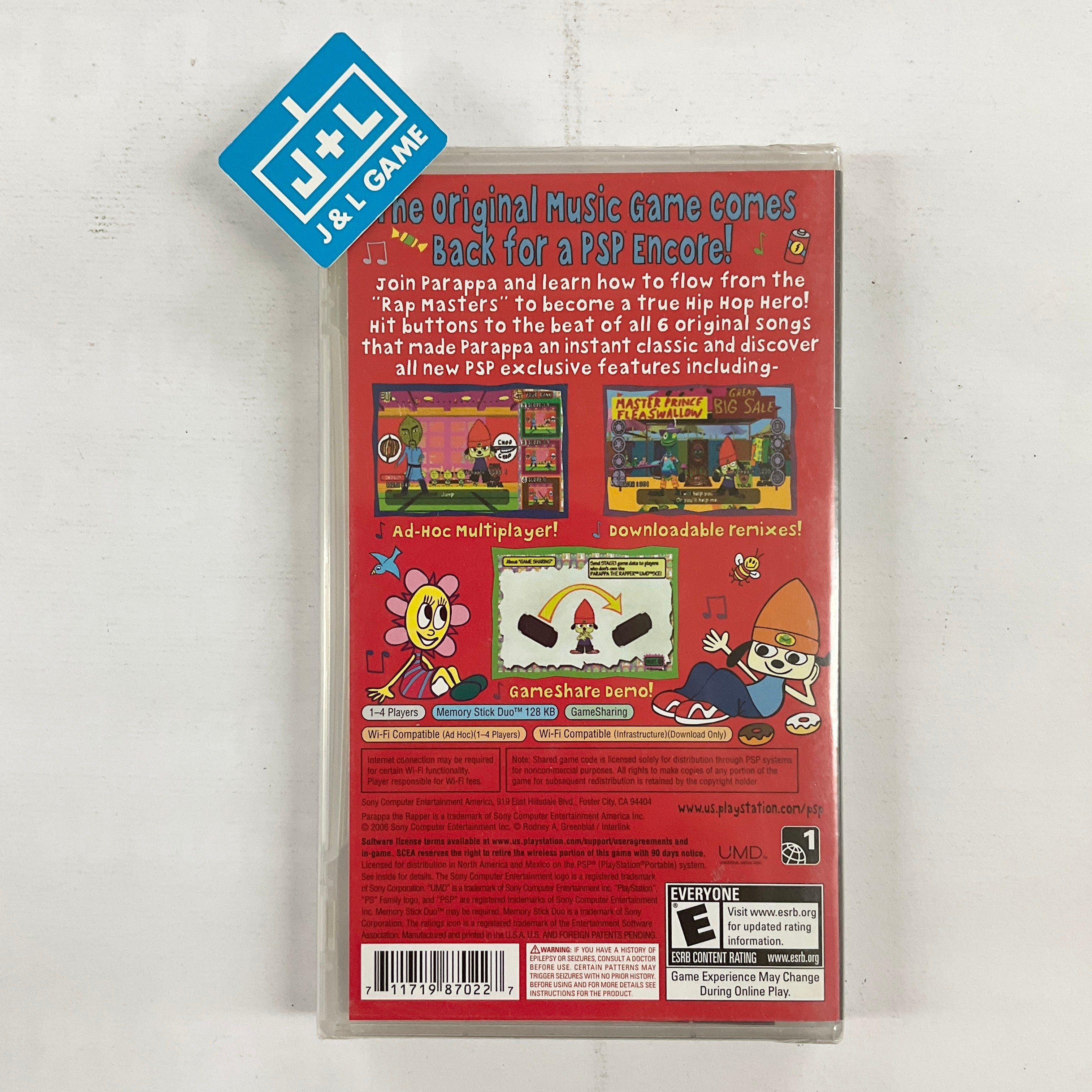 PaRappa The Rapper - Sony PSP Video Games SCEA   