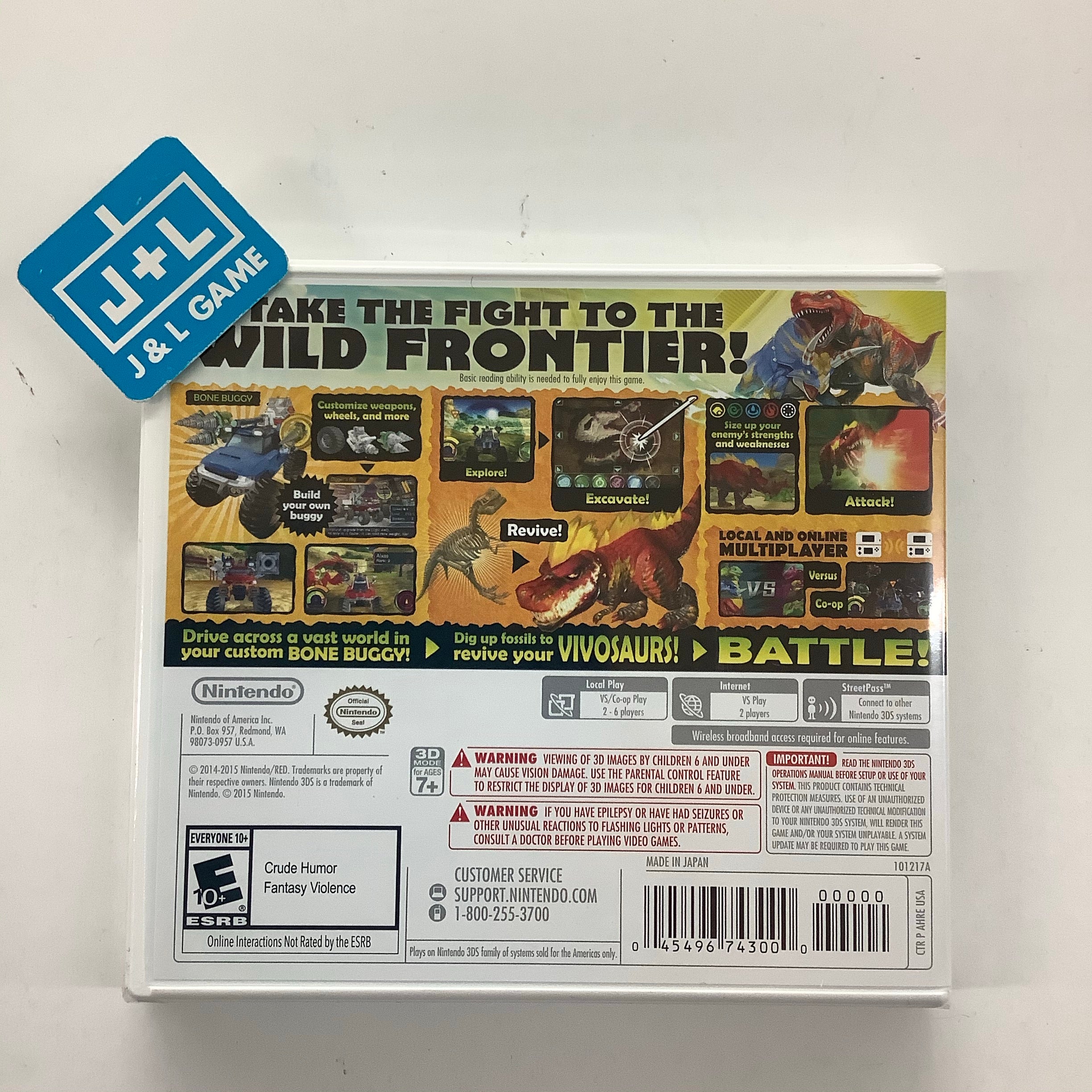 Fossil Fighters: Frontier - Nintendo 3DS Video Games Nintendo   