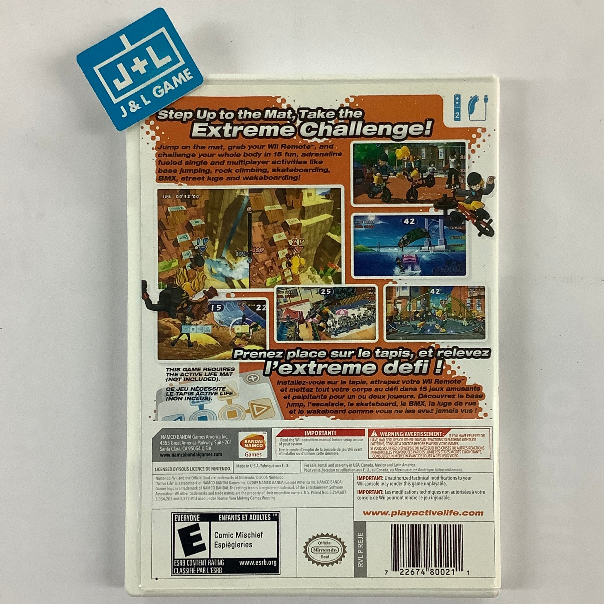 Active Life: Extreme Challenge - Nintendo Wii [Pre-Owned] Video Games BANDAI NAMCO Entertainment   