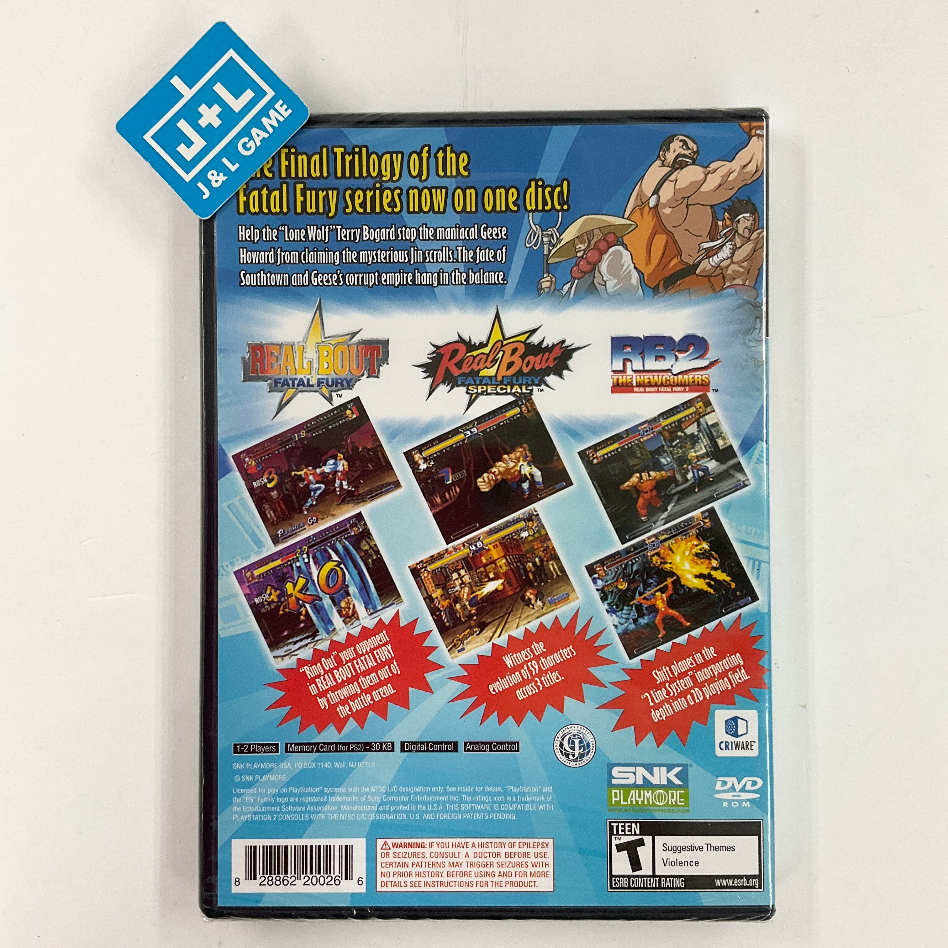 Fatal Fury: Battle Archives Volume 2 - (PS2) PlayStation 2 | J&L Game