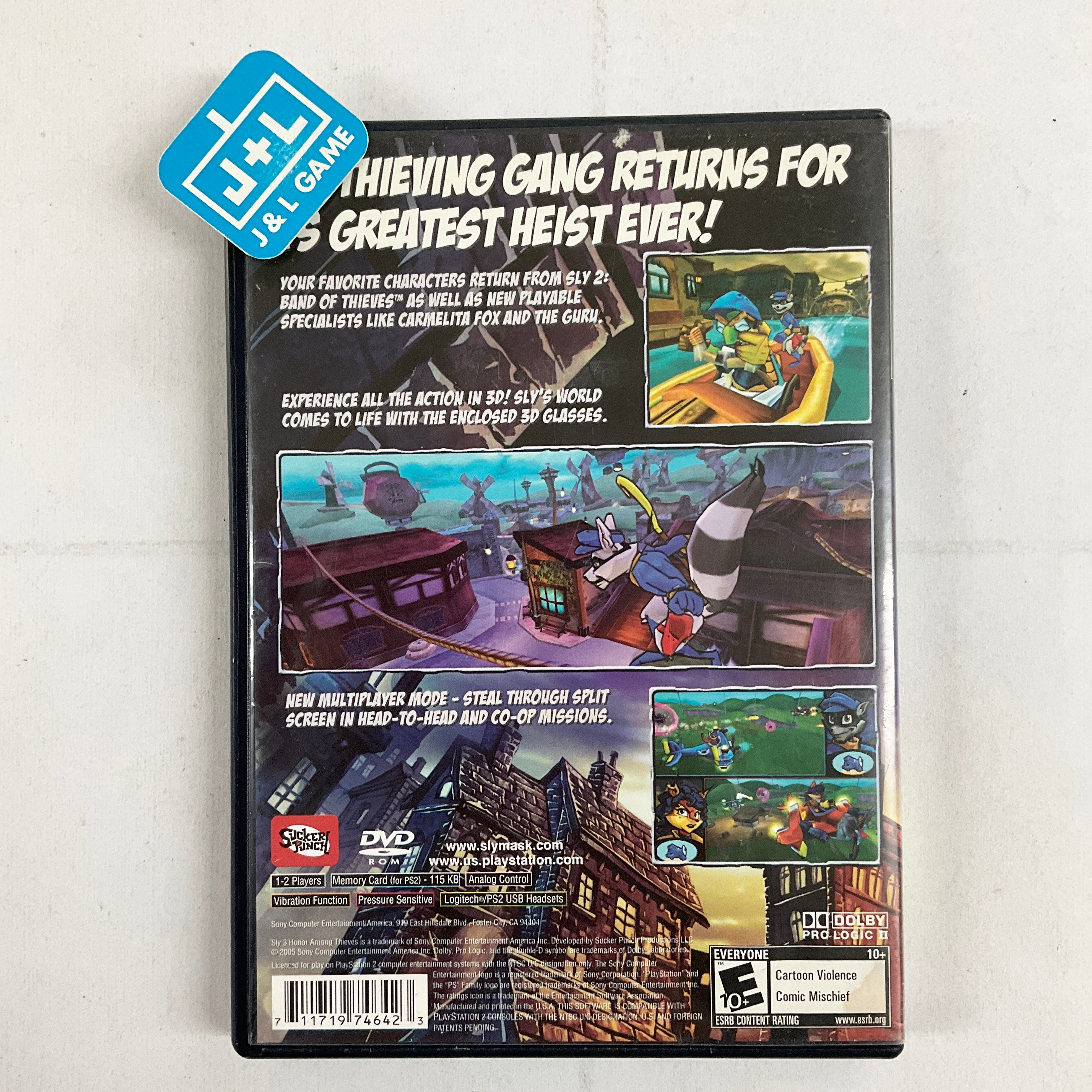 Sly 3: Honor Among Thieves - (PS2) PlayStation 2 [Pre-Owned] | J&L