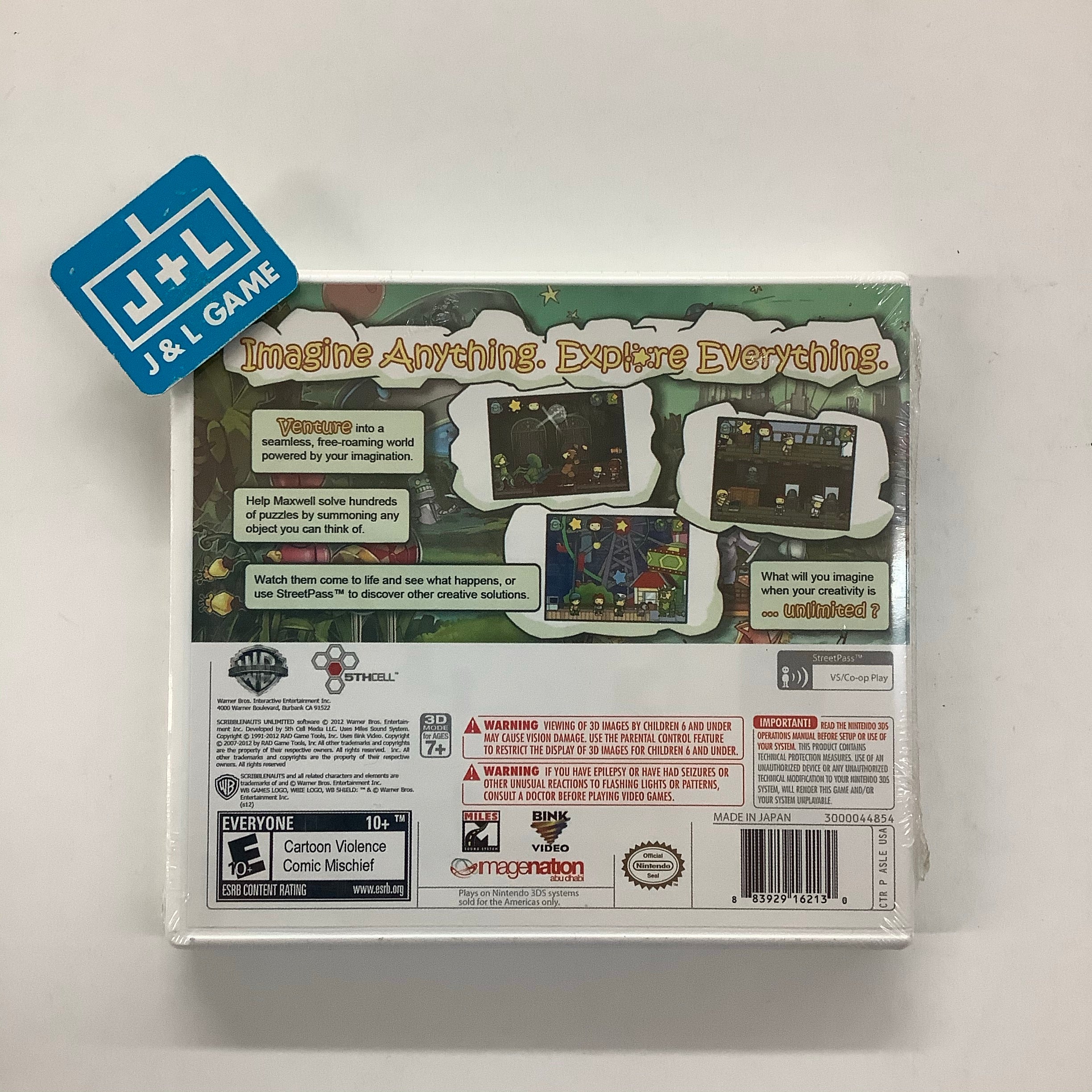 Scribblenauts Unlimited - Nintendo 3DS Video Games Warner Bros. Interactive Entertainment   