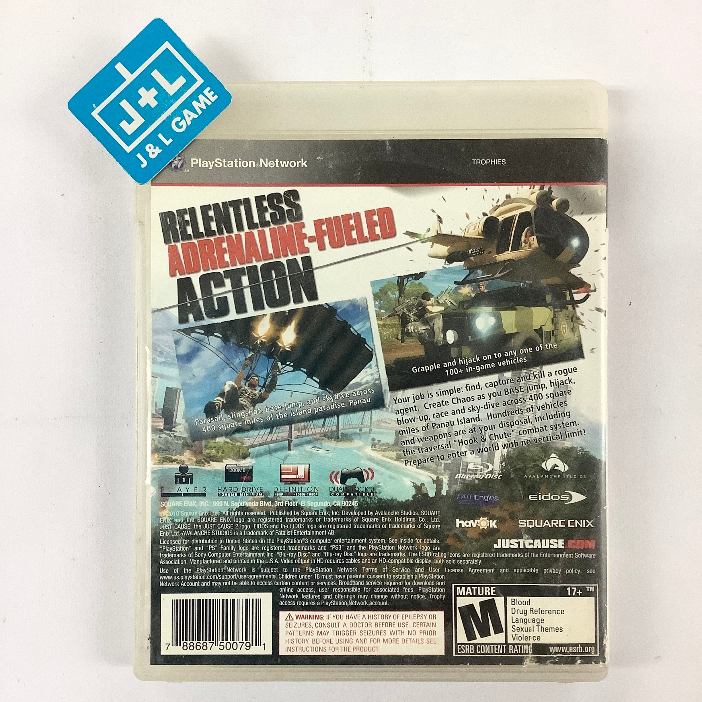 Just Cause 2 - (PS3) PlayStation 3 [Pre-Owned] Video Games Square Enix   