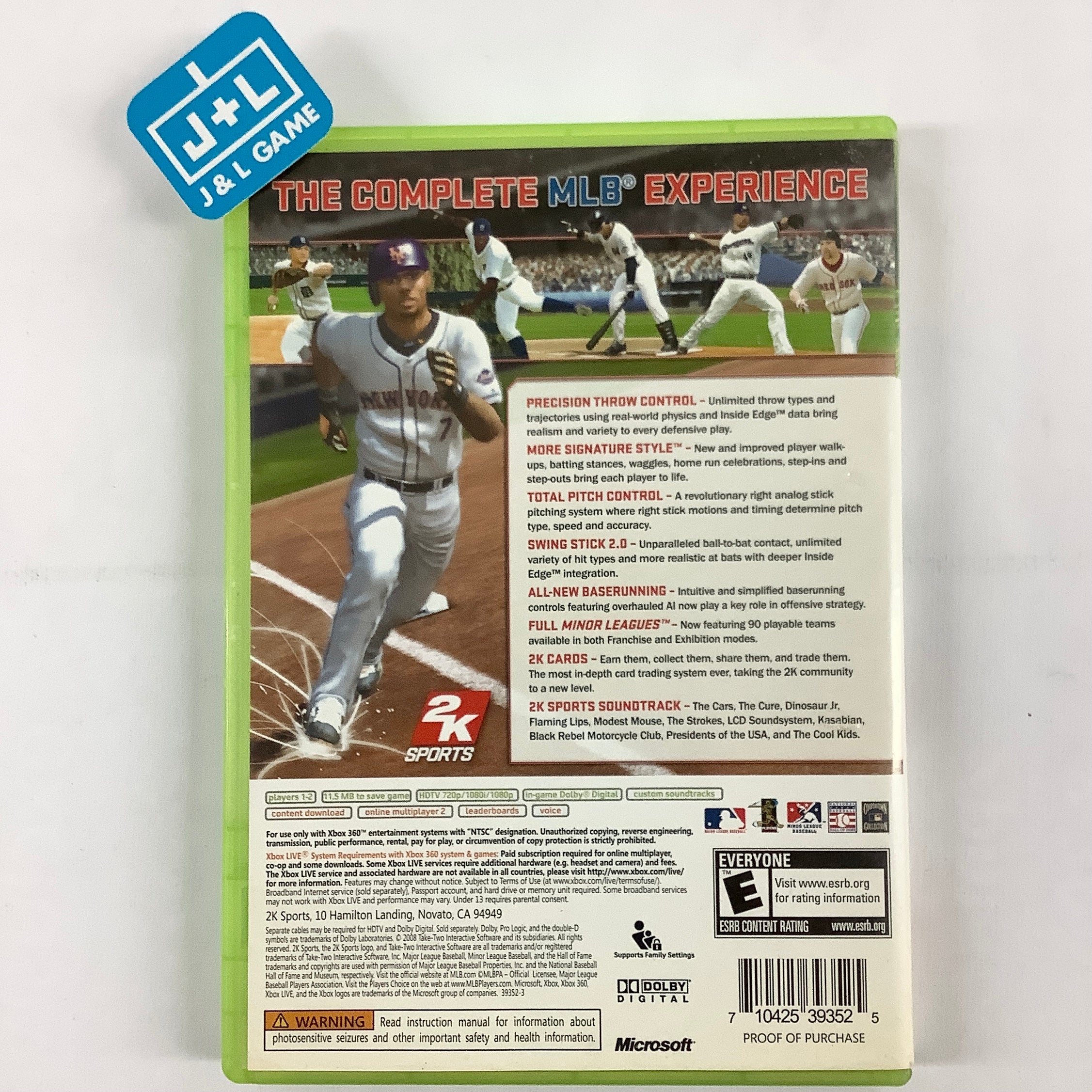 Major League Baseball 2K8 - Xbox 360 [Pre-Owned] Video Games 2K Sports   