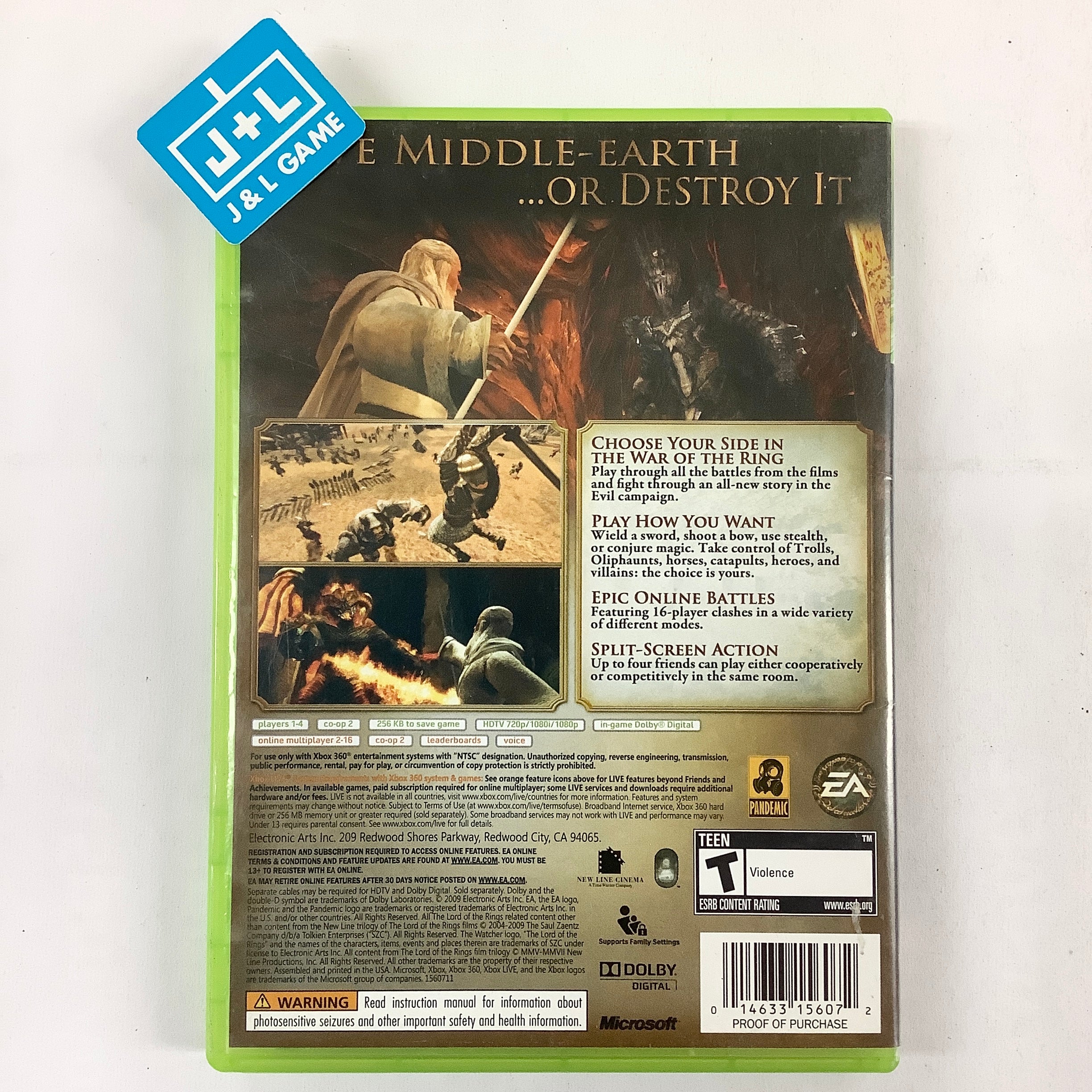 The Lord of the Rings: Conquest - Xbox 360 [Pre-Owned] | J&L Game