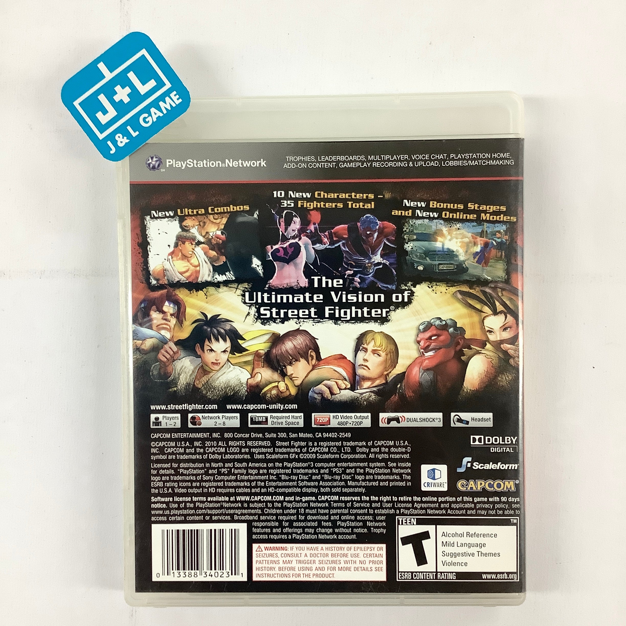 Super Street Fighter IV -  (PS3) PlayStation 3 [Pre-Owned] Video Games Capcom   