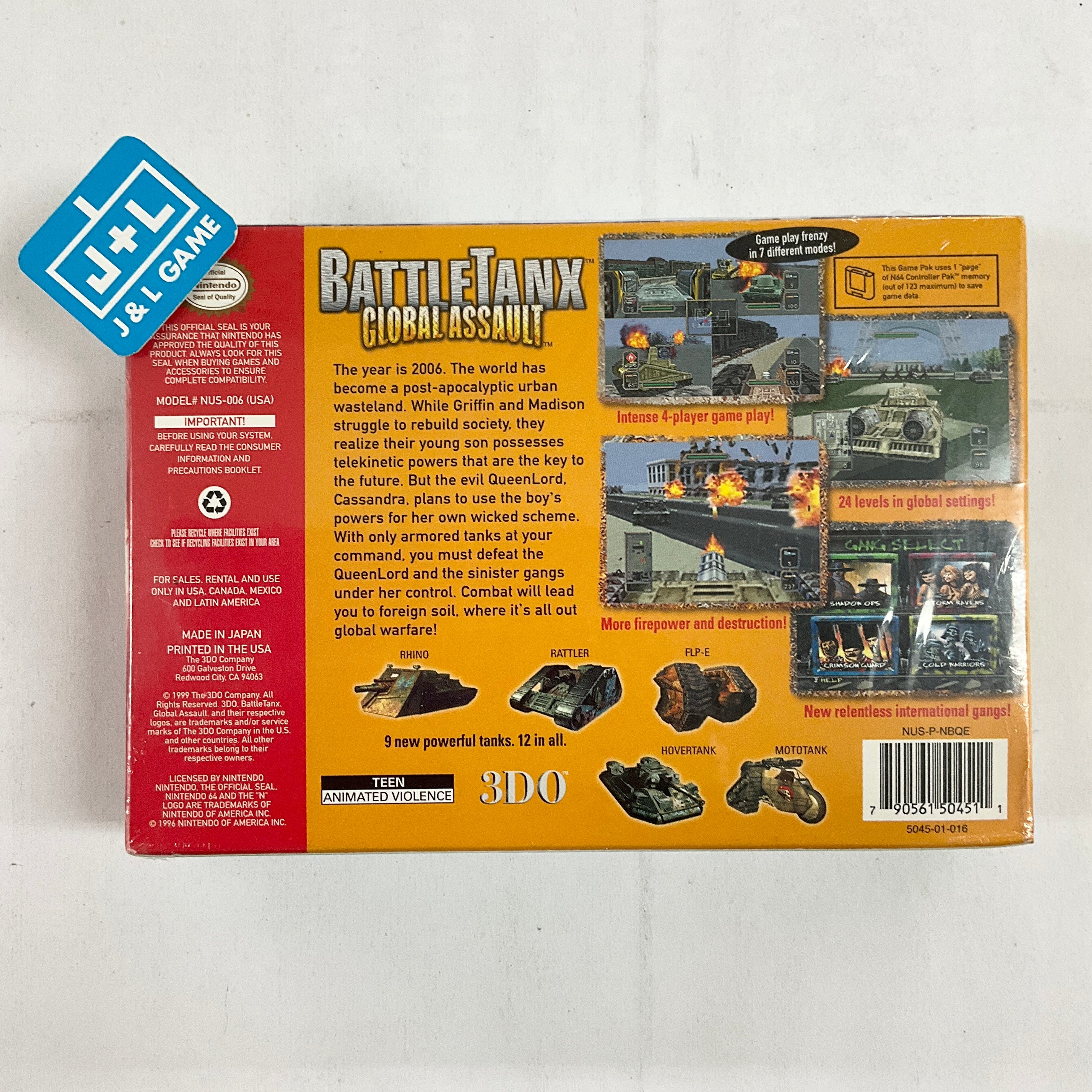 BattleTanx: Global Assault - (N64) Nintendo 64 Video Games 3DO   