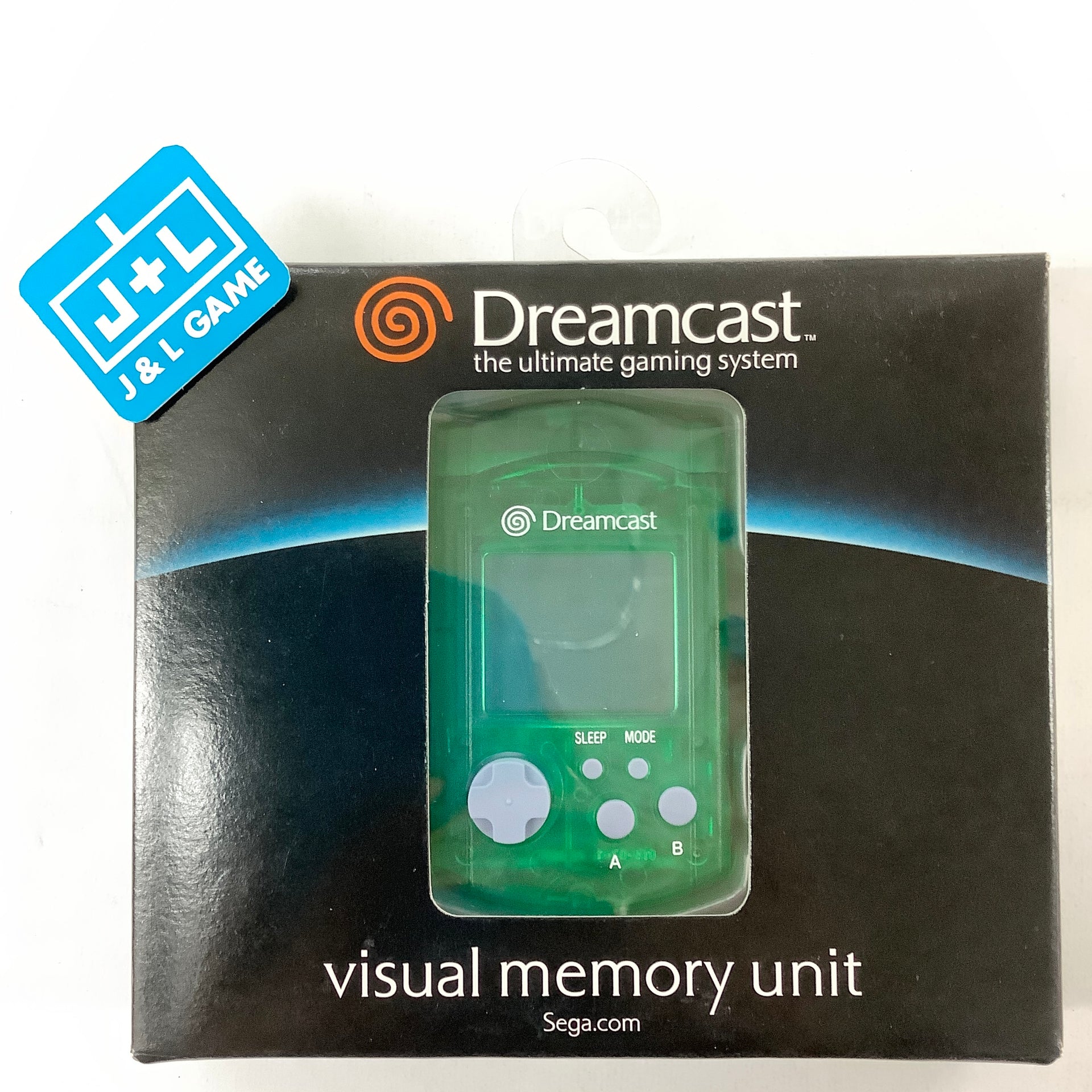 Carte Mémoire Visual Memory Unit (VMU) Officielle Sega Dreamcast – HKT-7000, Bleu Transparent