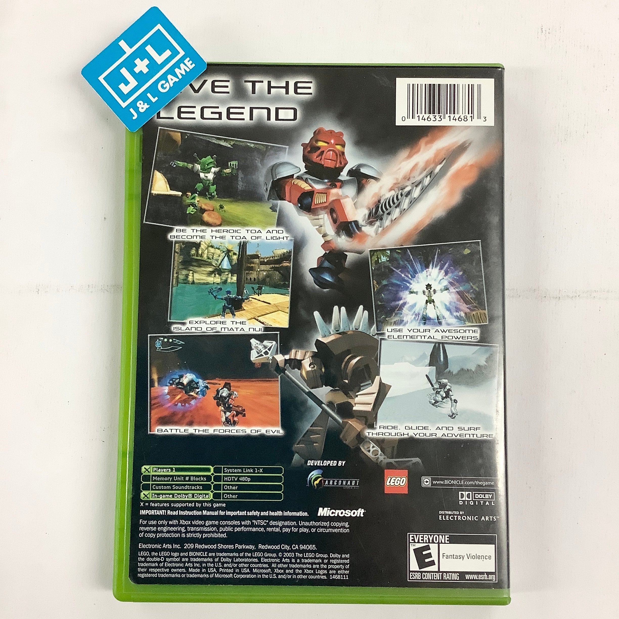 Bionicle - (XB) Xbox [Pre-Owned] Video Games Lego Media   