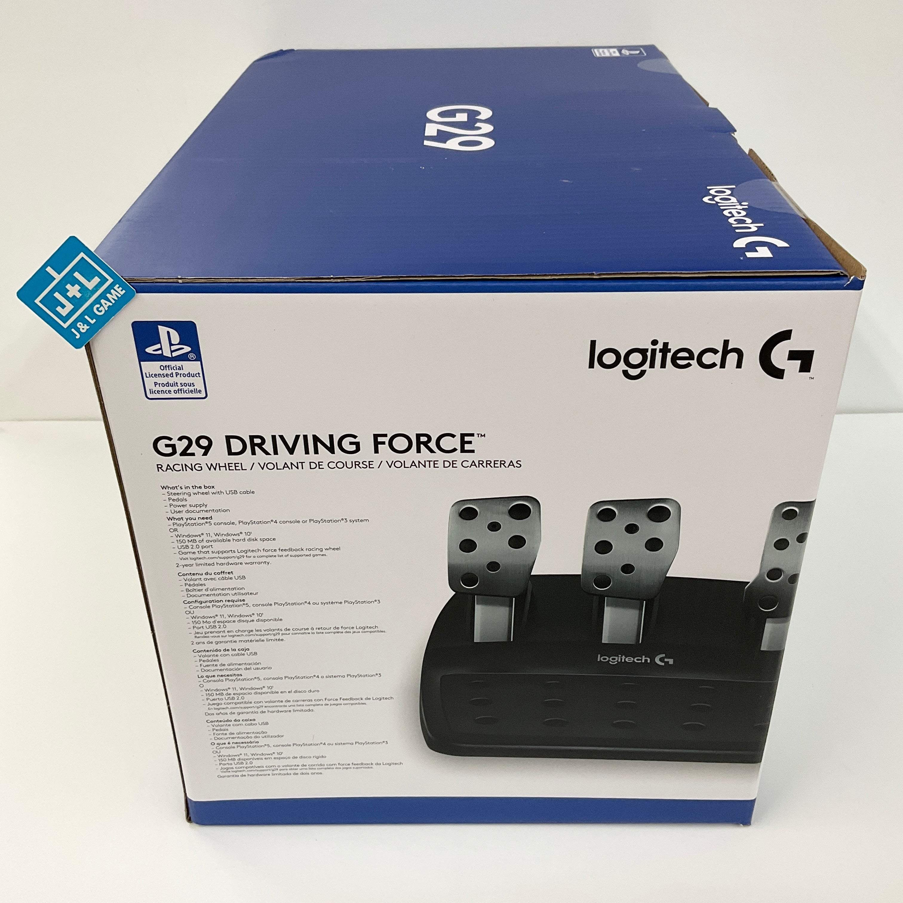 Logitech G29 Driving Force Racing Wheel with Pedals - (PS5) PlayStation 5 Accessories Logitech   