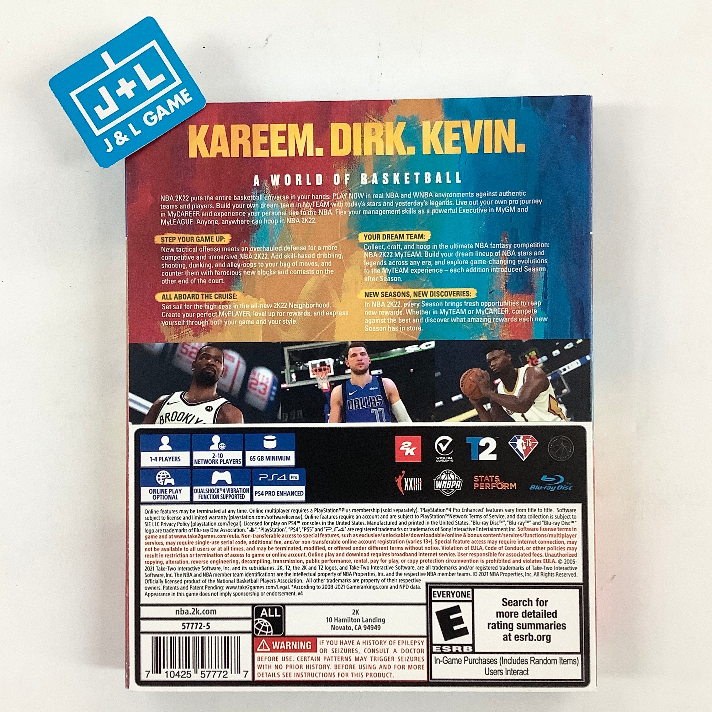 NBA 2K22 75th Anniversary Edition - (PS4) PlayStation 4 Video Games 2K   