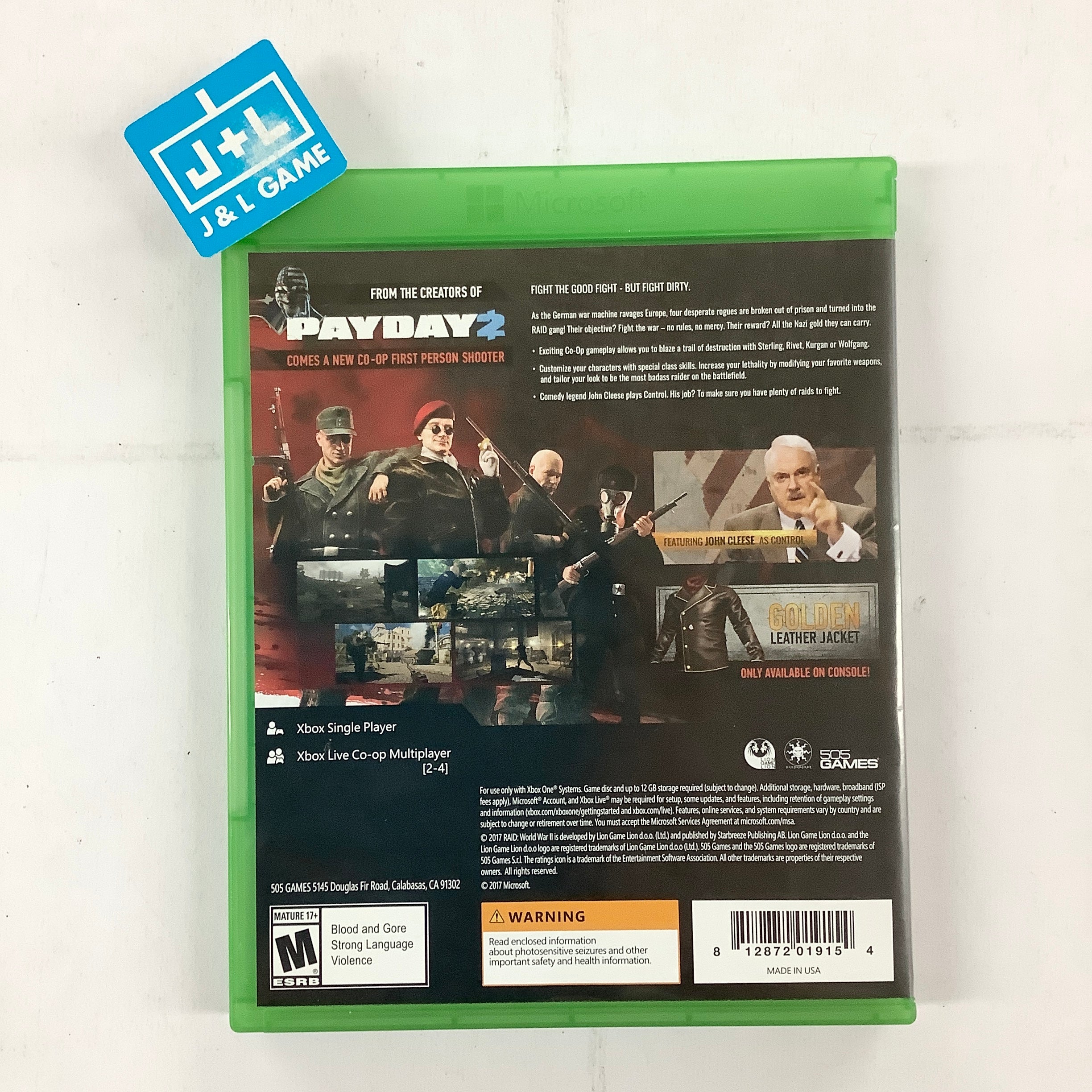 Raid: World War II - (XB1) Xbox One [Pre-Owned] Video Games 505 Games   