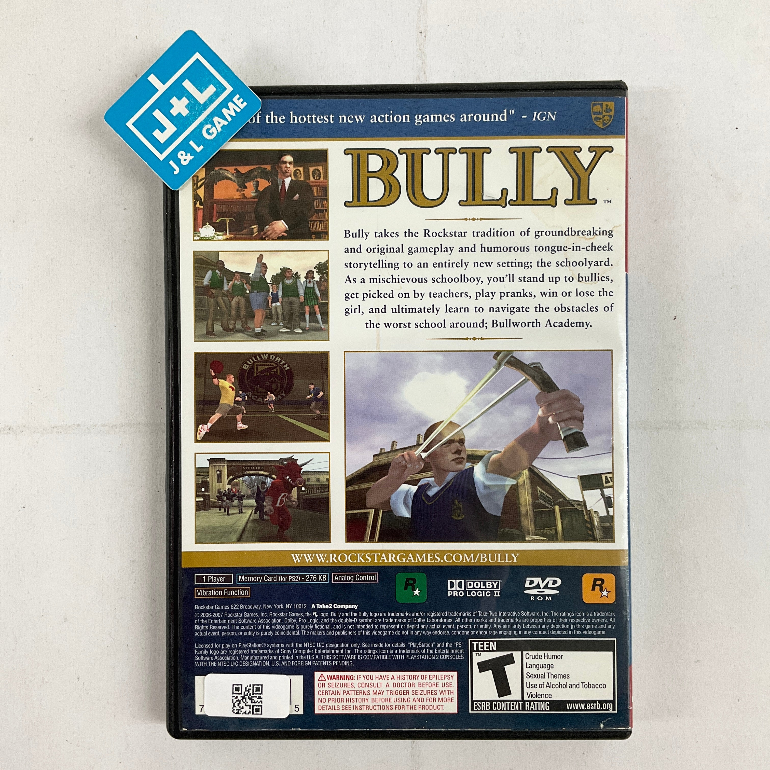 Bully (Greatest Hits) - (PS2) PlayStation 2 [Pre-Owned] Video Games Rockstar Games   
