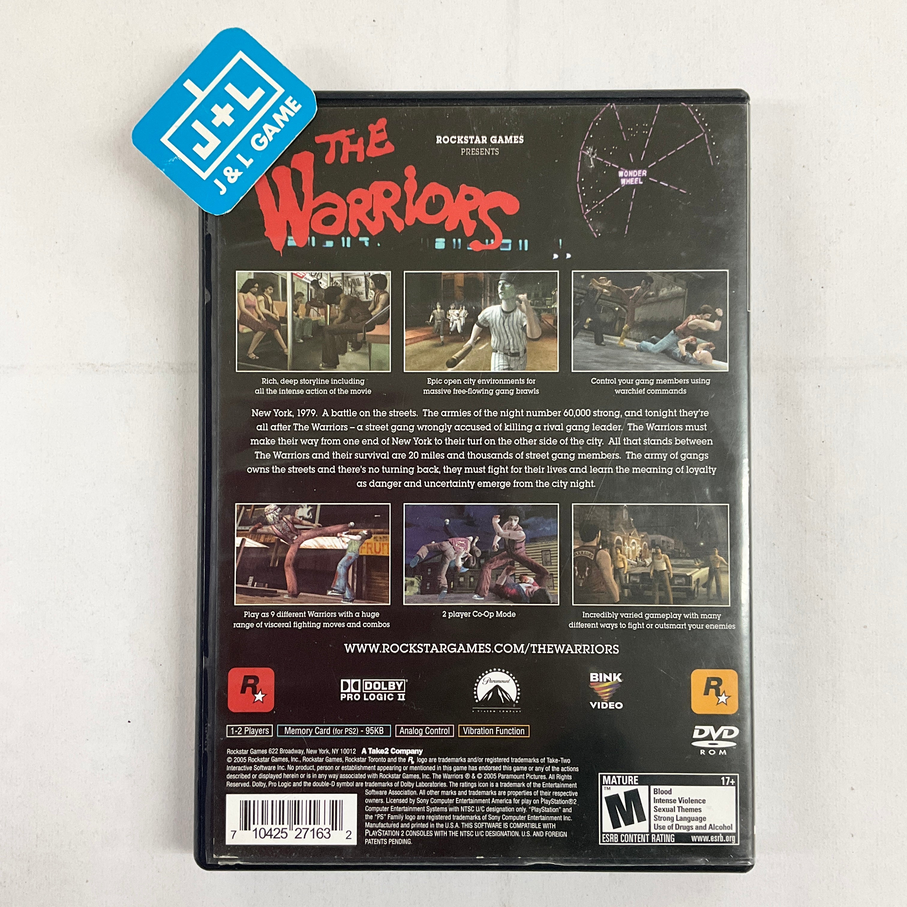 The Warriors - (PS2) PlayStation 2 [Pre-Owned] Video Games Rockstar Games   