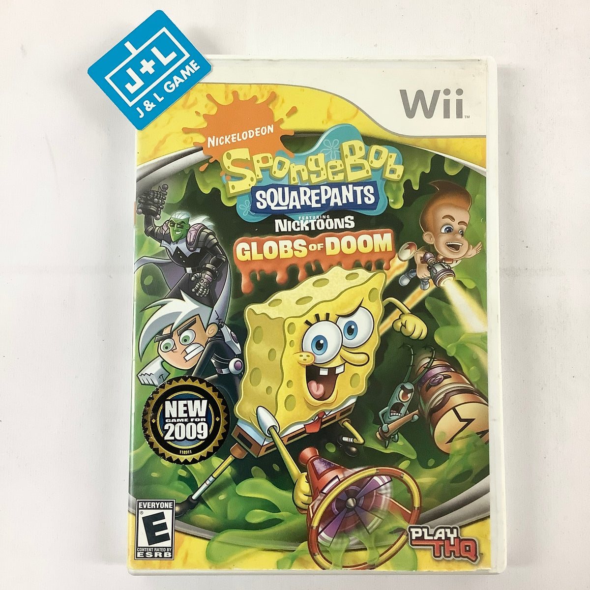 SpongeBob SquarePants Featuring Nicktoons Globs Of Doom Nintendo Wi spongebob-squarepants-featuring-nicktoons-globs-of-doom-nintendo-wi
