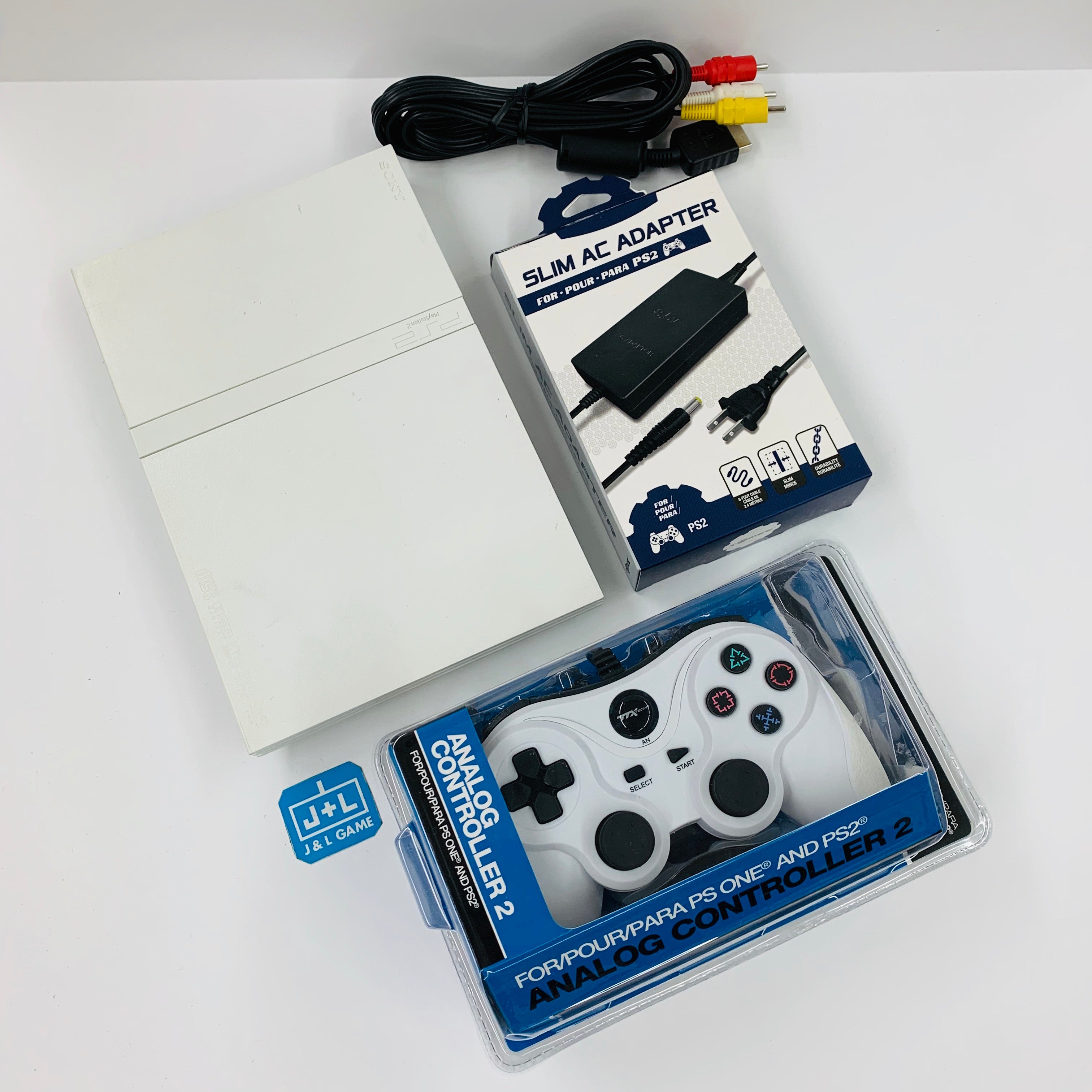Sony PlayStation 2 Slim Console (Ceramic White) - (PS2) PlayStation 2 [Pre-Owned] Consoles Sony   