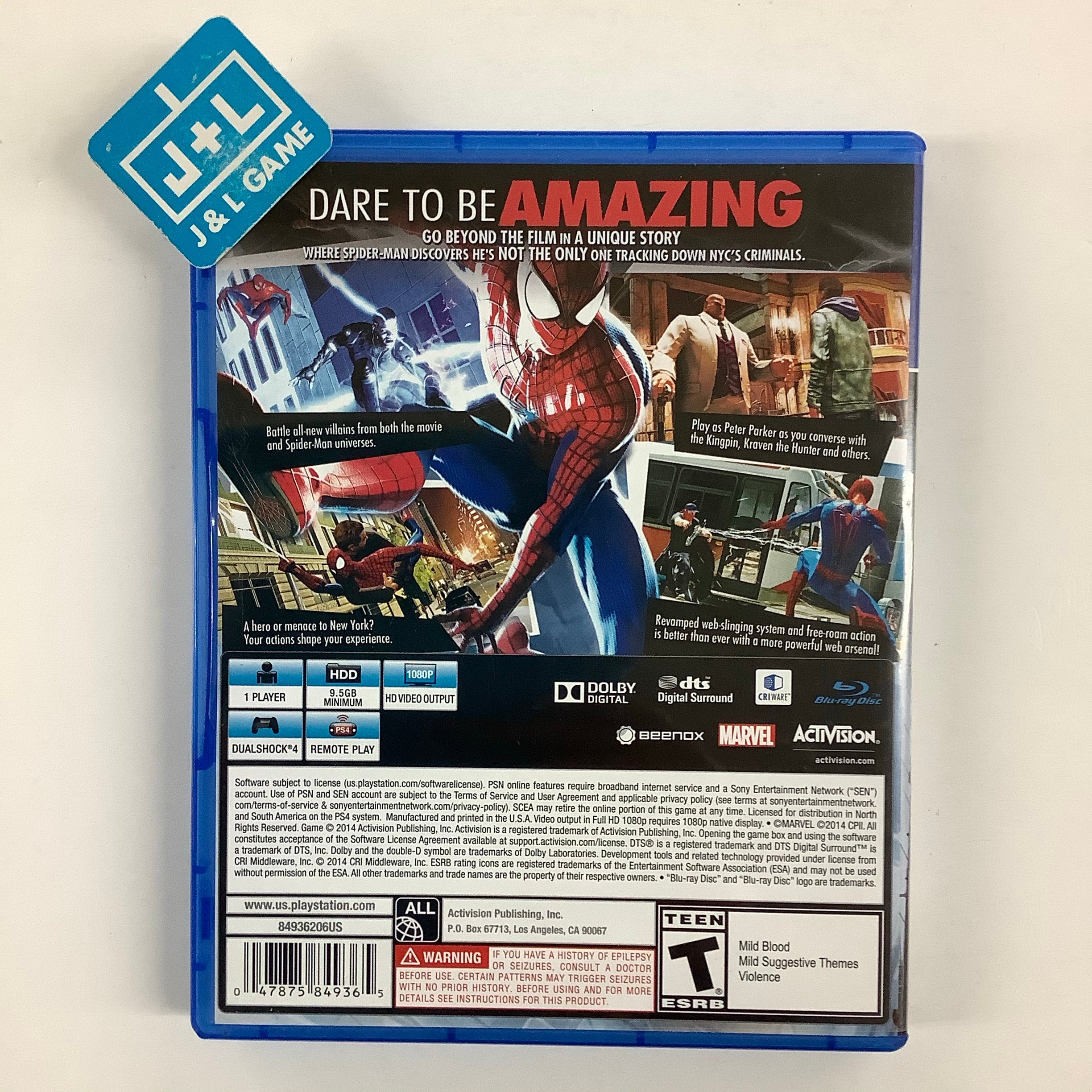 The Amazing Spider-Man 2 - (PS4) PlayStation 4 [Pre-Owned] Video Games Destineer   