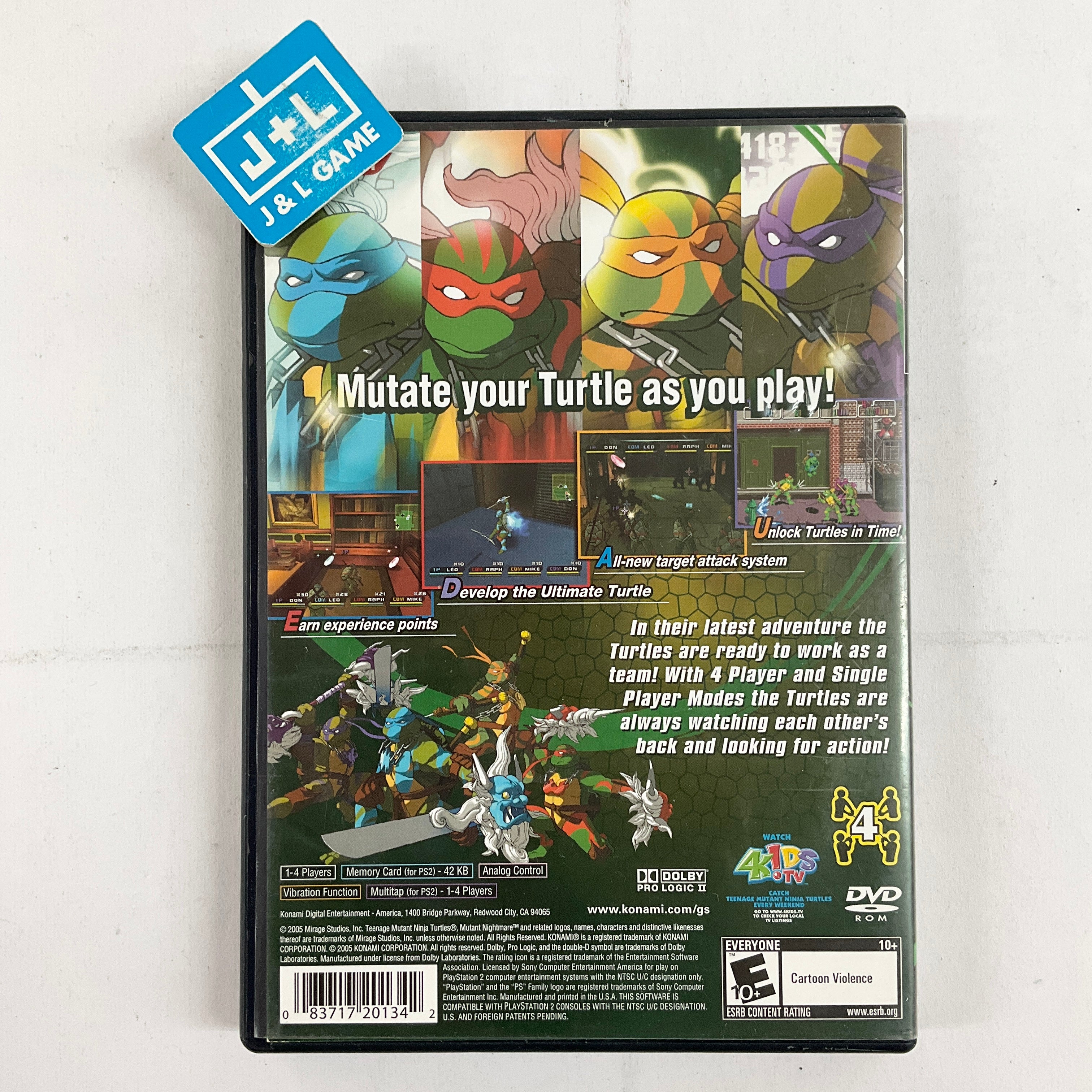 Teenage Mutant Ninja Turtles 3: Mutant Nightmare - (PS2) PlayStation 2 [Pre-Owned] Video Games Konami   