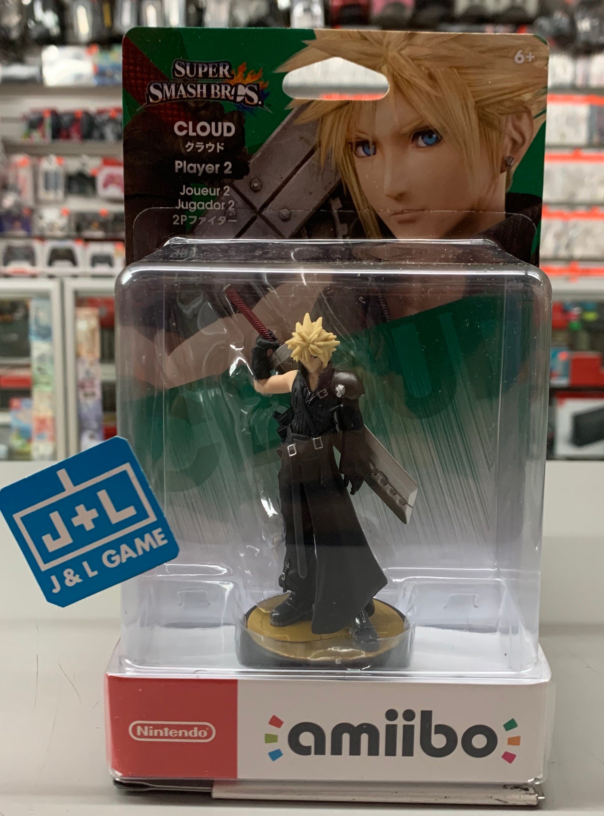 Cloud Player 2 (Super Smash Bros. Series) - Nintendo WiiU Amiibo Amiibo Nintendo   